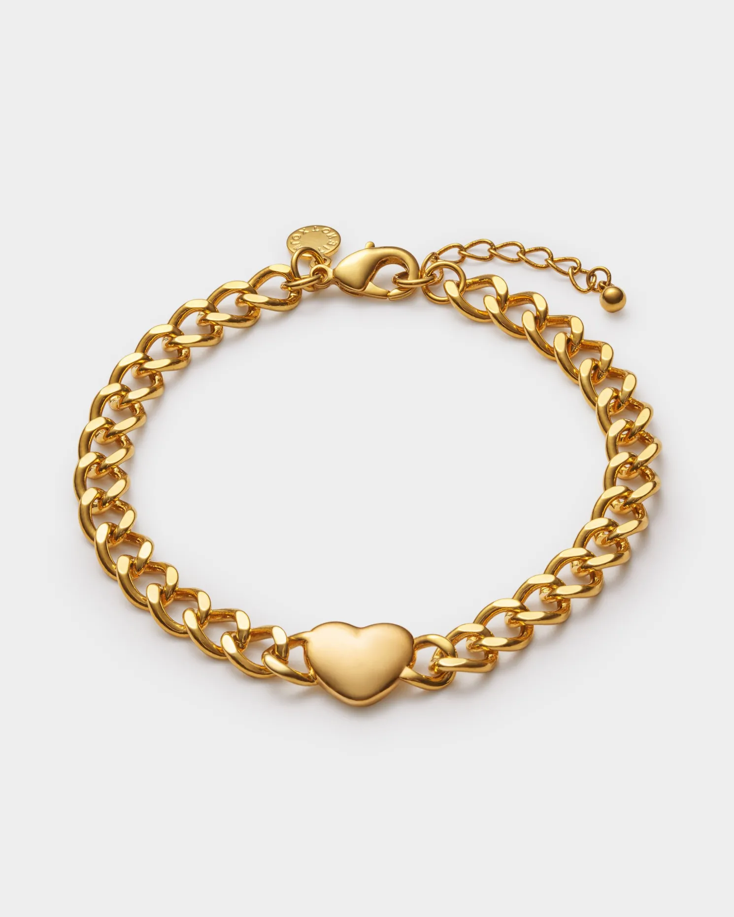 Allure Waterproof Gold Heart Chain Bracelet