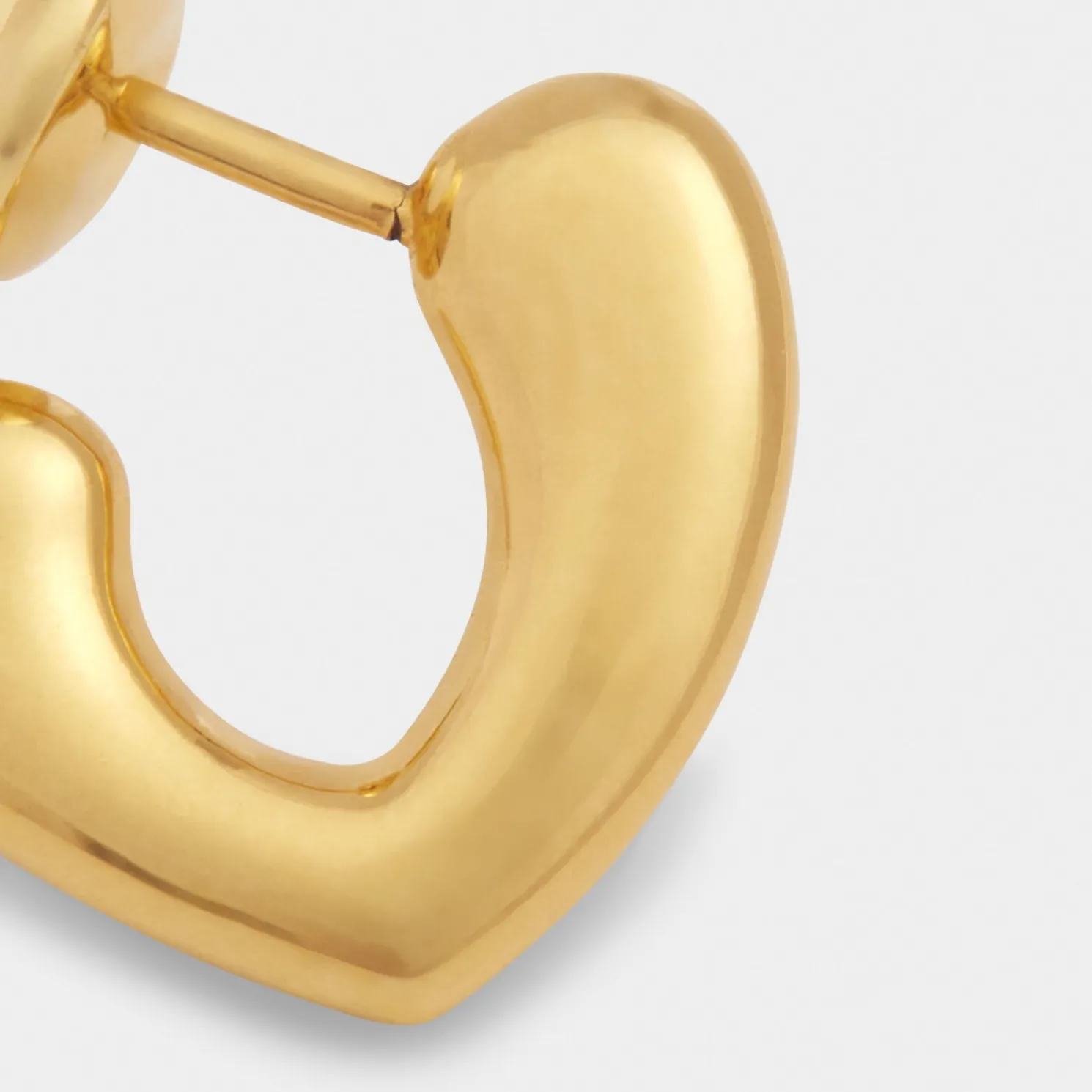 Alora Heart Waterproof Gold Huggie Earrings