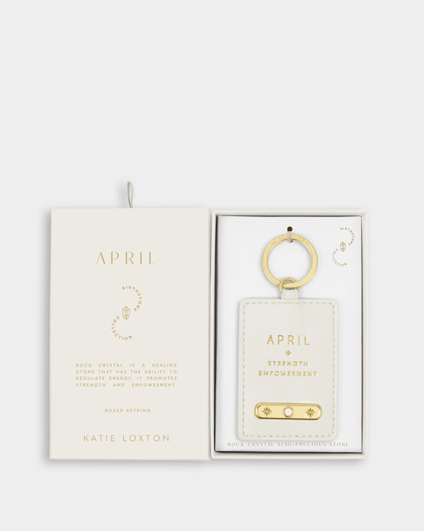 April' Birthstone Keyring