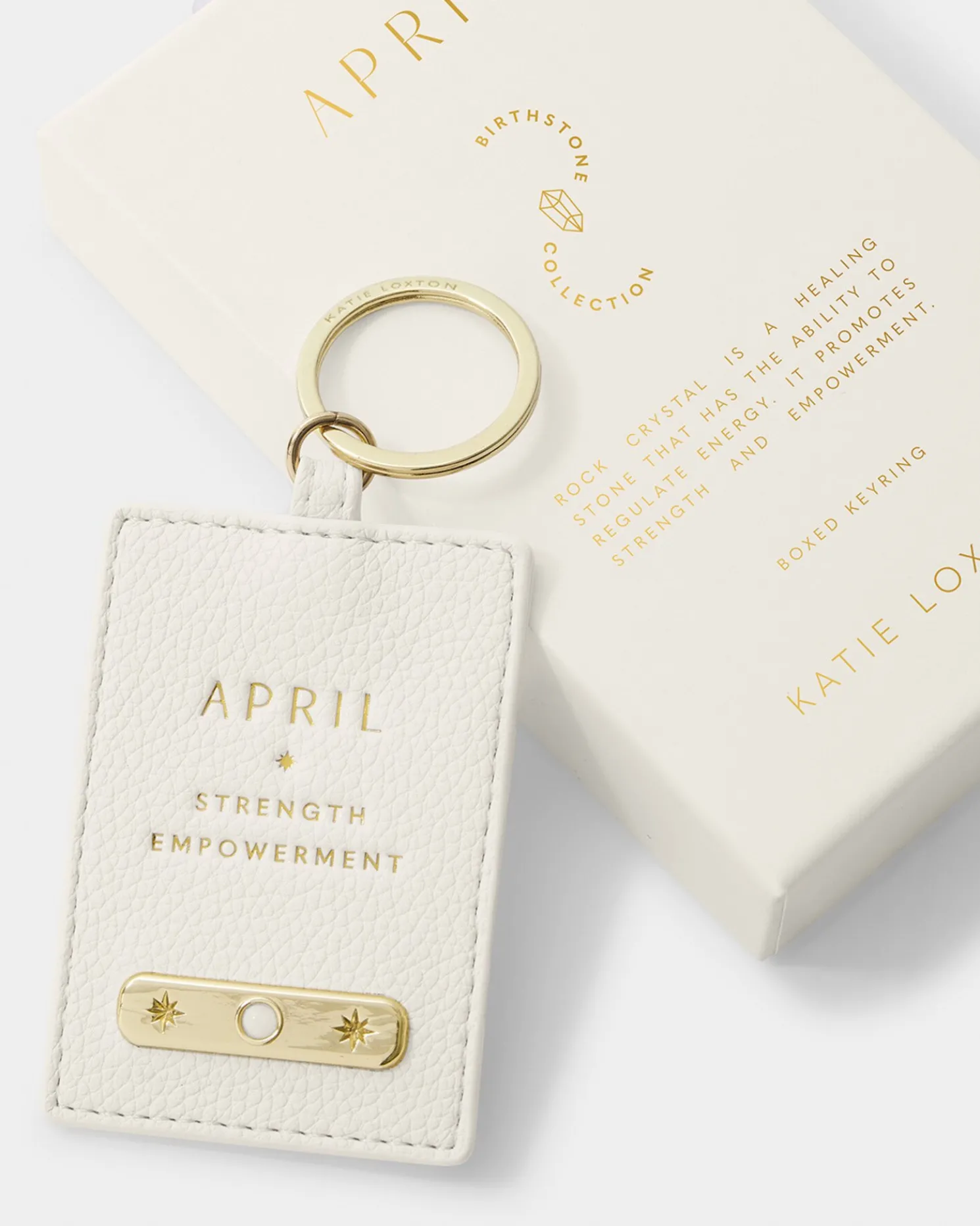 April' Birthstone Keyring