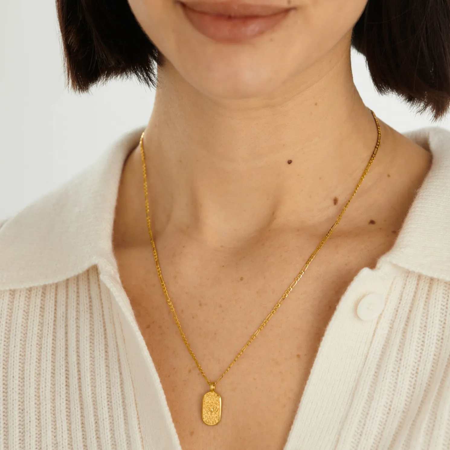 Aries' Waterproof Gold Zodiac Necklace