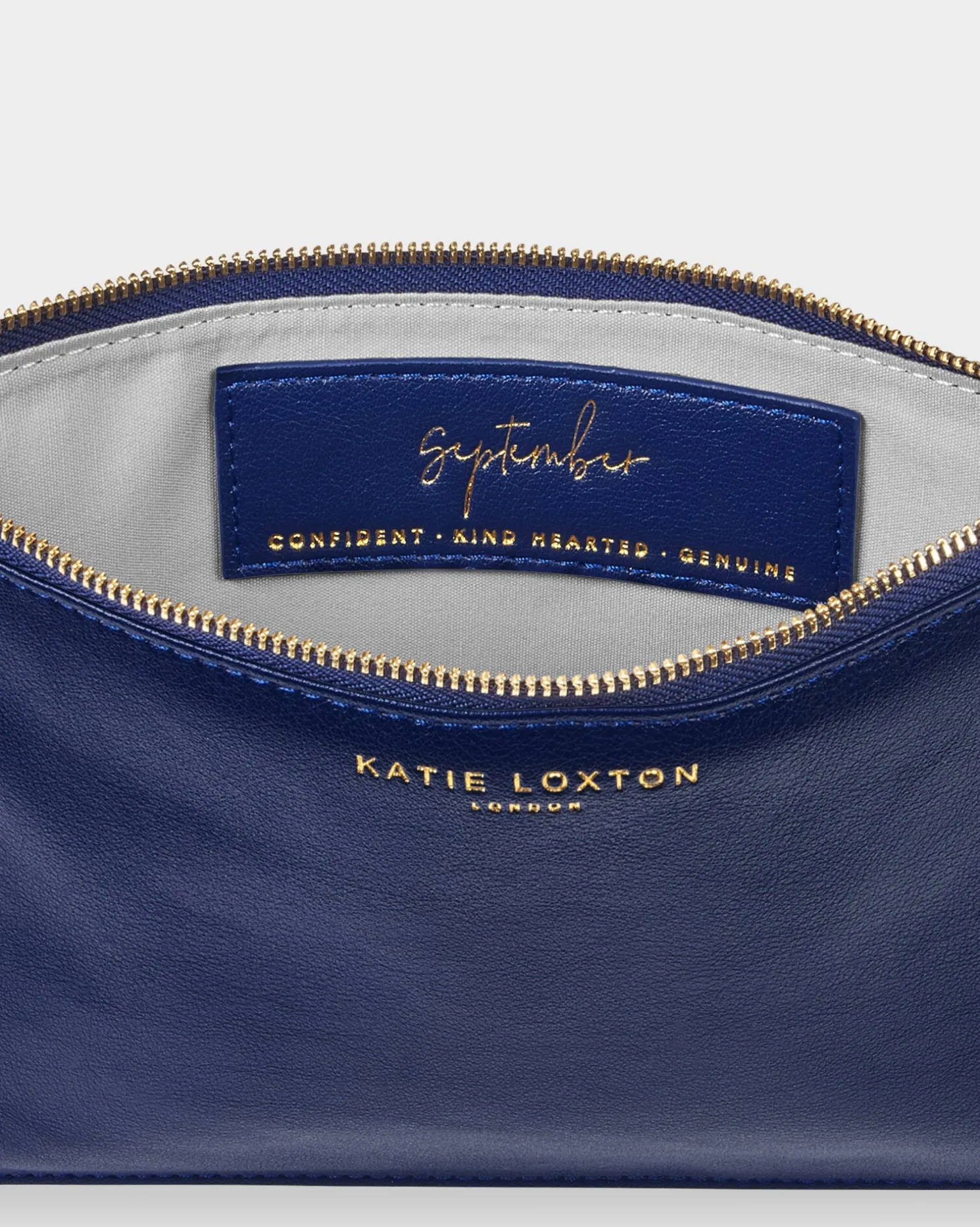 Birthstone Perfect Pouch 'September' Lapis Lazuli in Navy