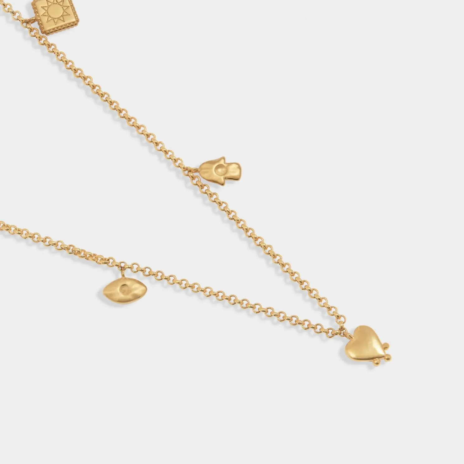 Boheme Waterproof Gold Charm Necklace