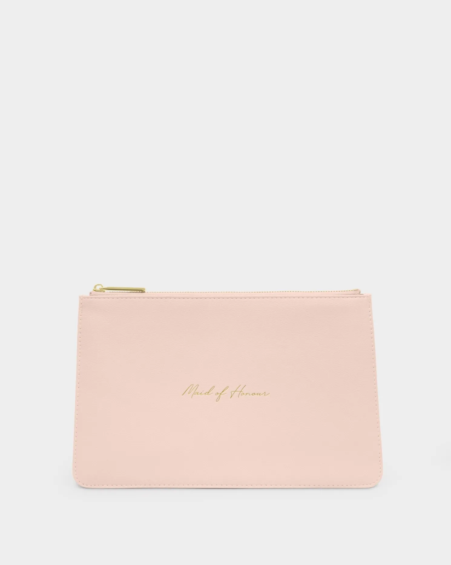 Bridal Sentiment Pouch 'Maid Of Honour' in Light Pink
