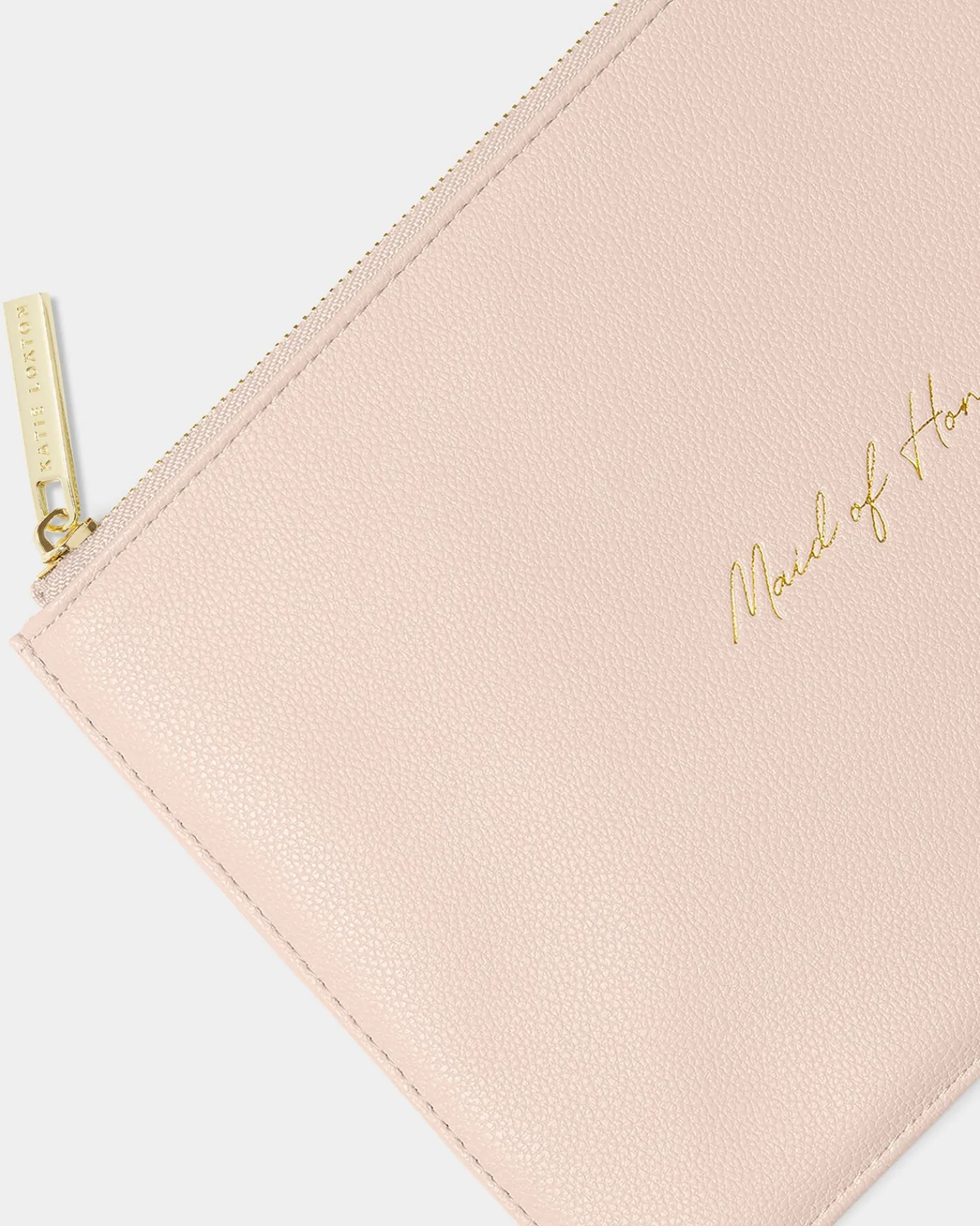 Bridal Sentiment Pouch 'Maid Of Honour' in Light Pink