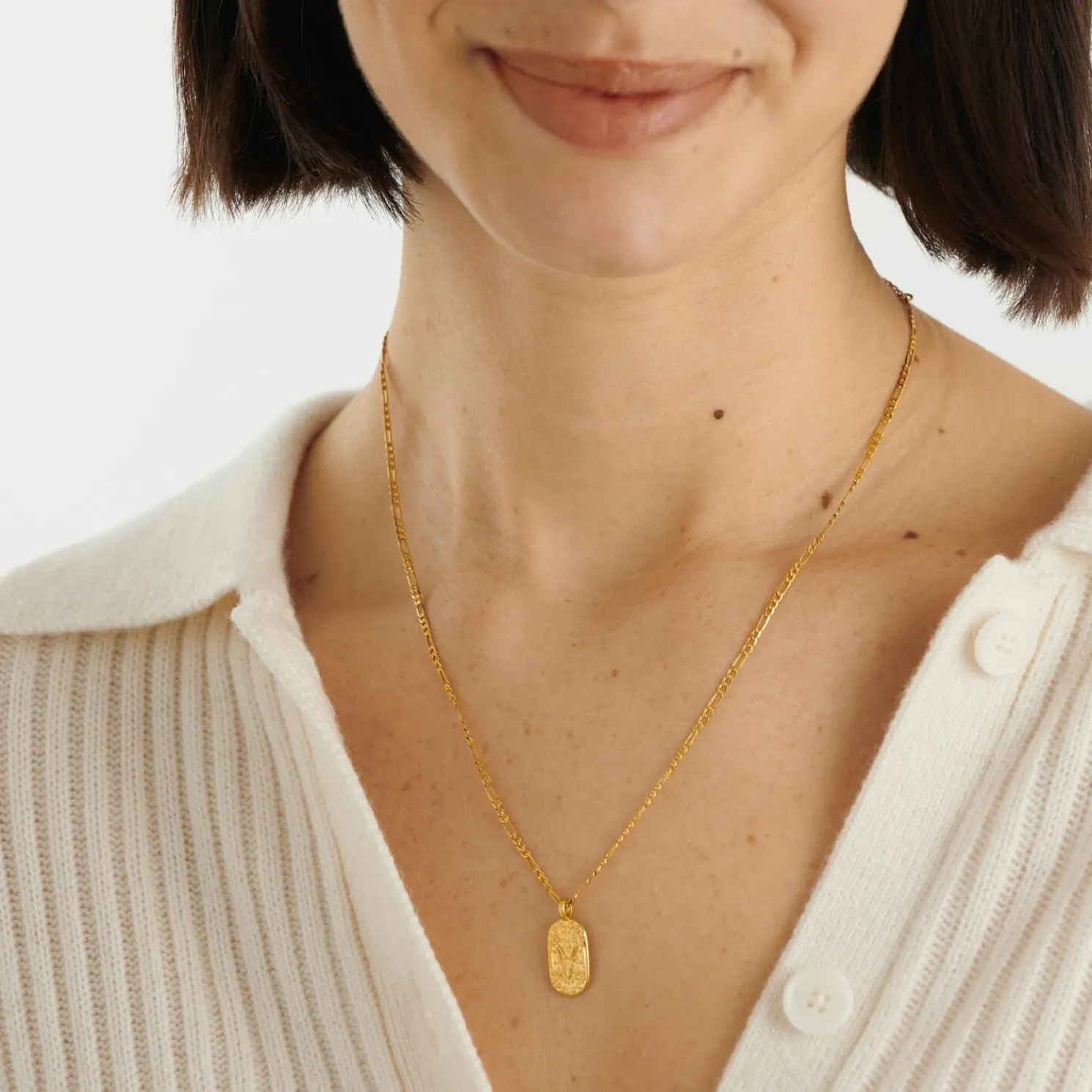 Capricorn' Waterproof Gold Zodiac Necklace
