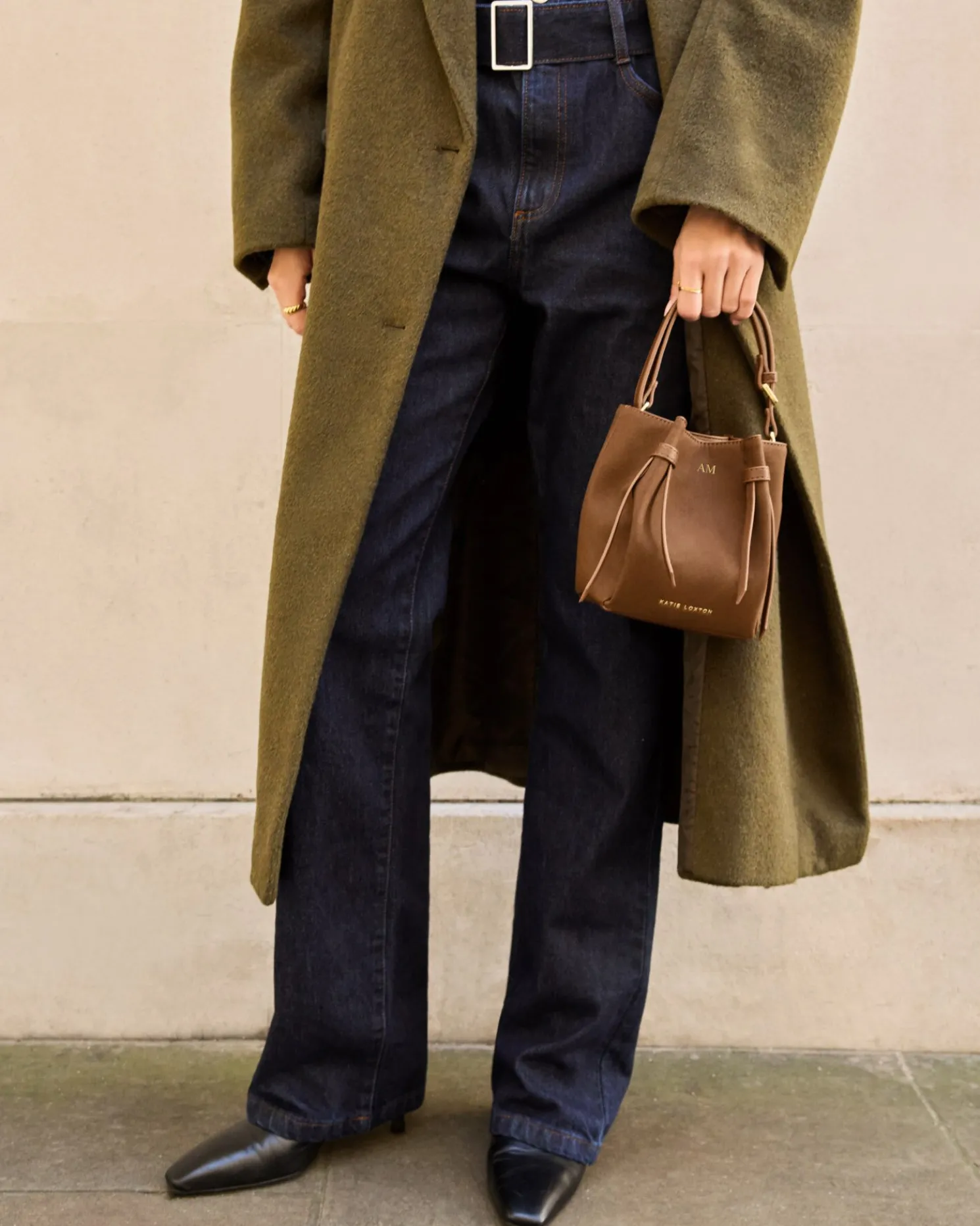 Celina Mini Suedette Bucket Bag