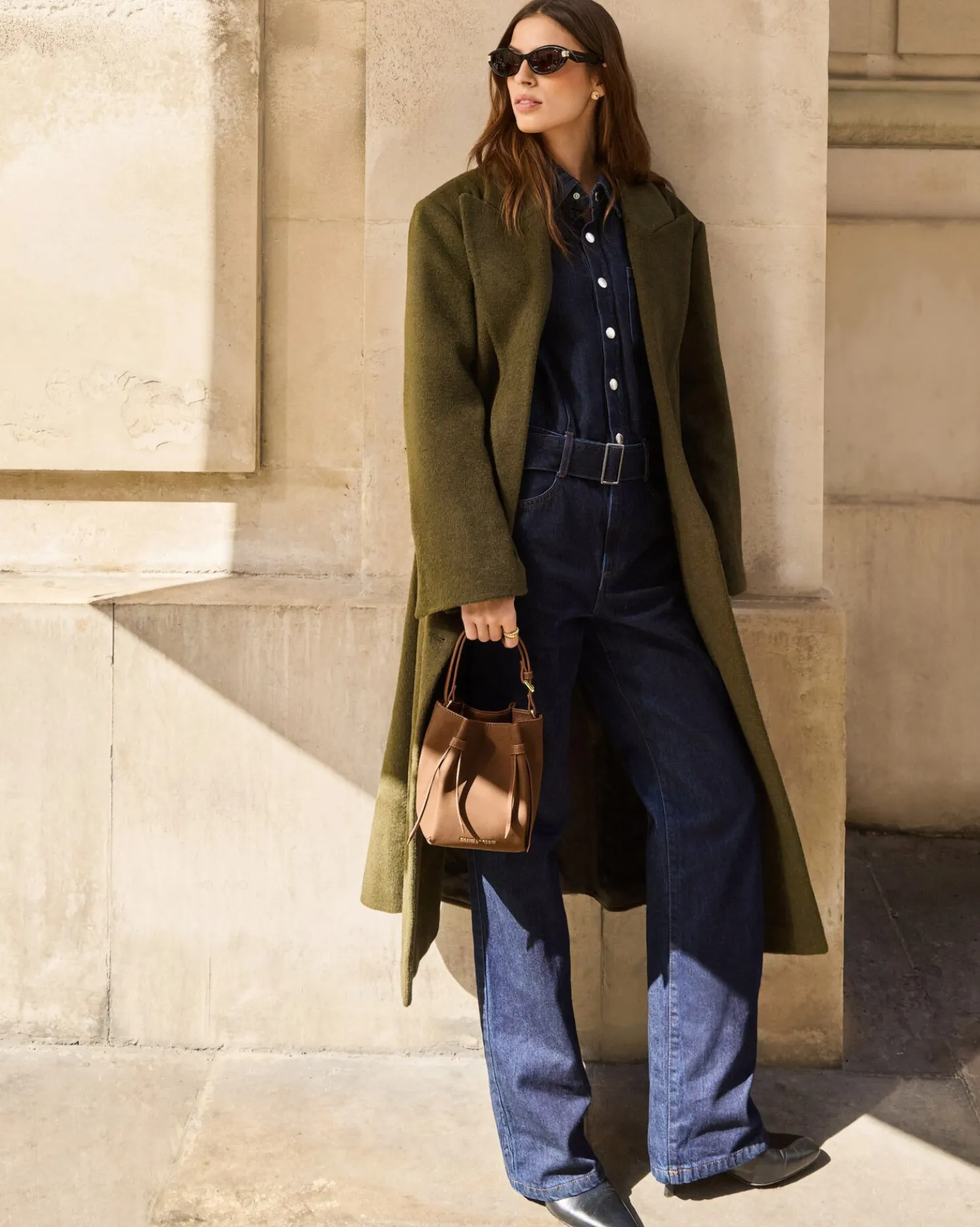 Celina Mini Suedette Bucket Bag