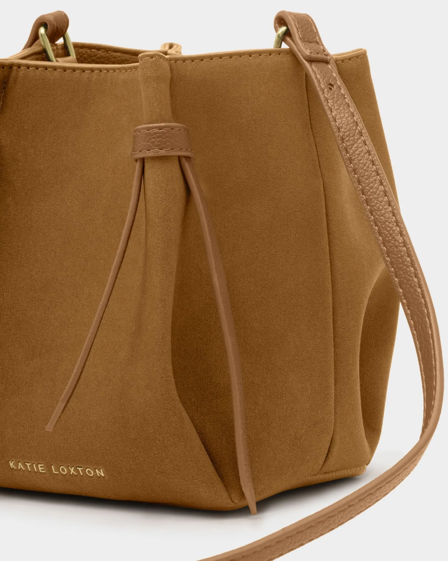 Celina Mini Suedette Bucket Bag