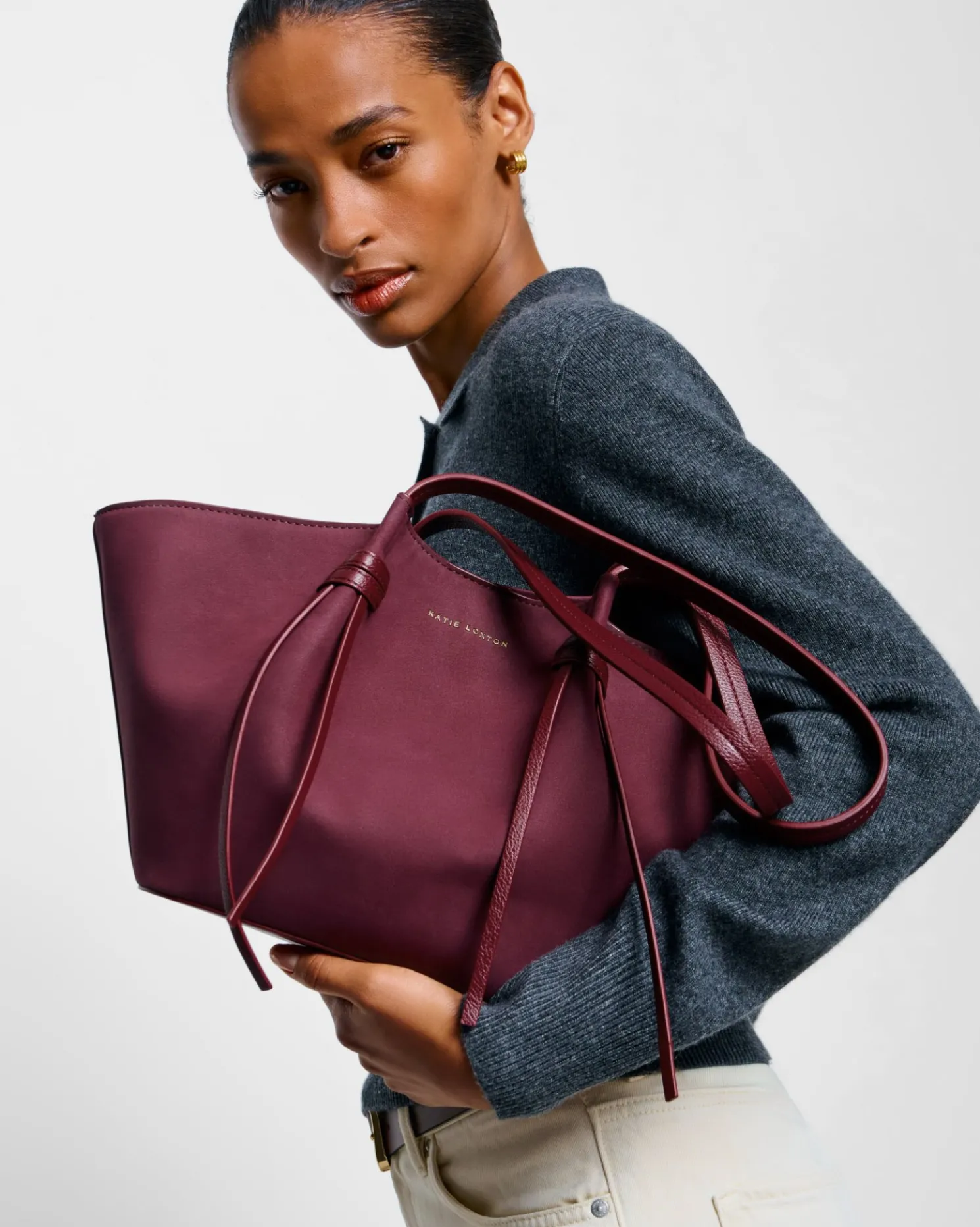 Celina Small Suedette Tote Bag