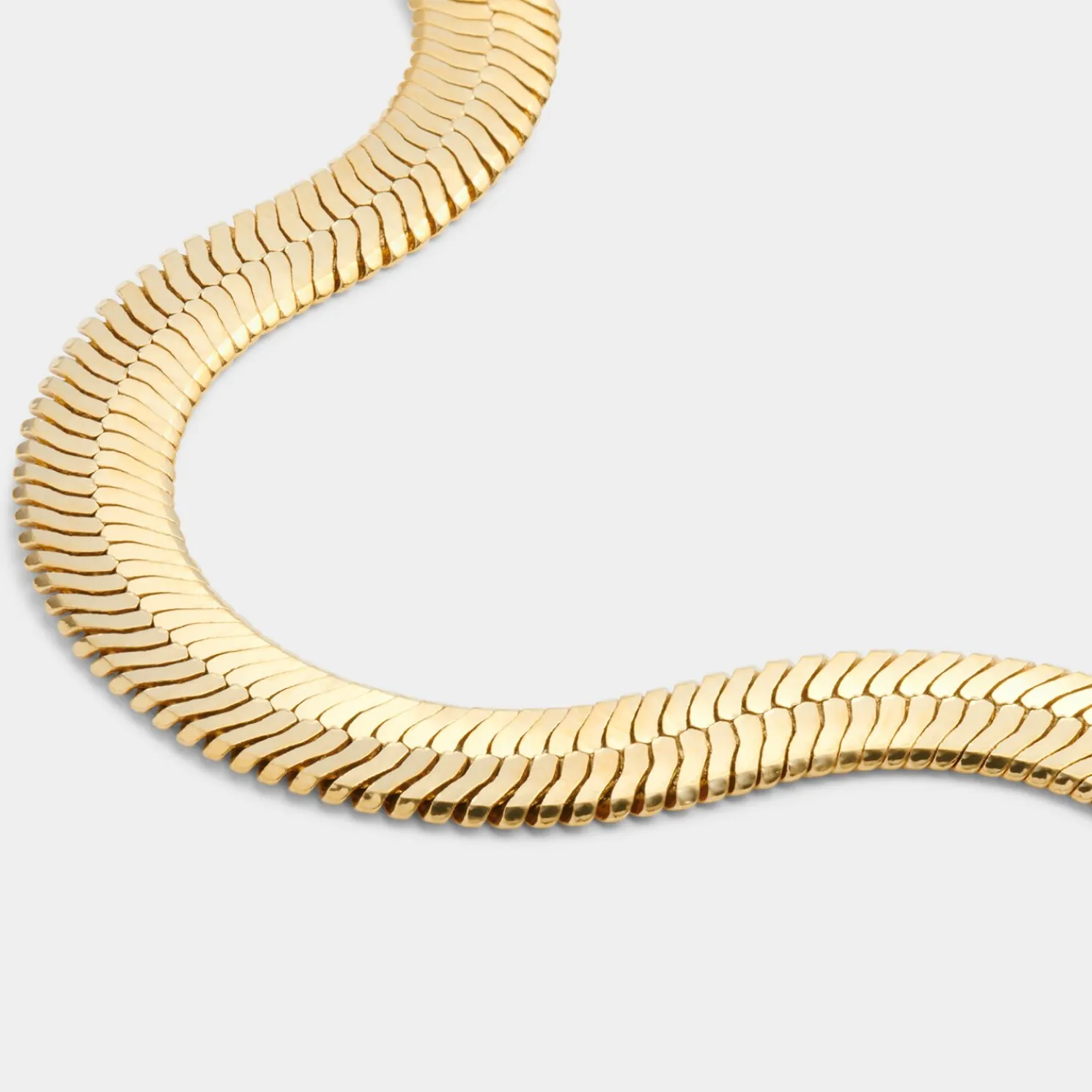 Ciana Waterproof Gold Large Snake Chain Bracelet