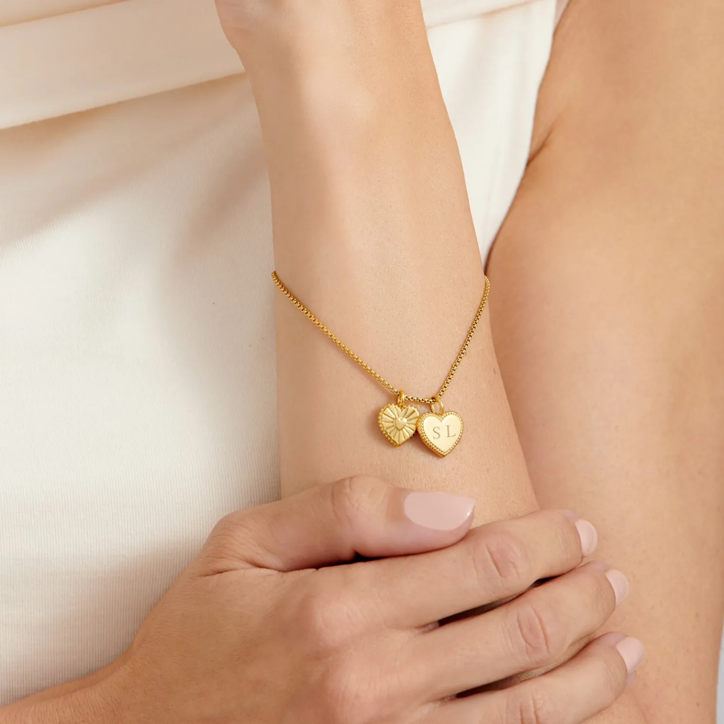 Daughter' Waterproof Gold Charm Bracelet