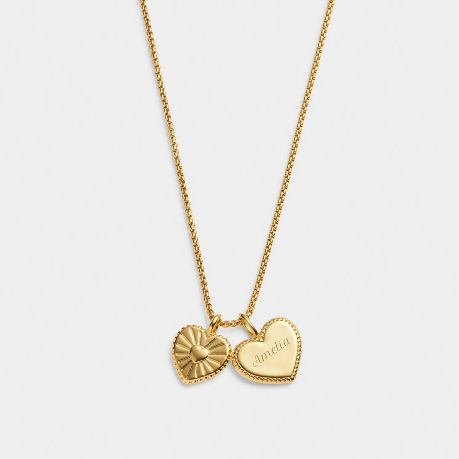 Daughter' Waterproof Gold Charm Necklace