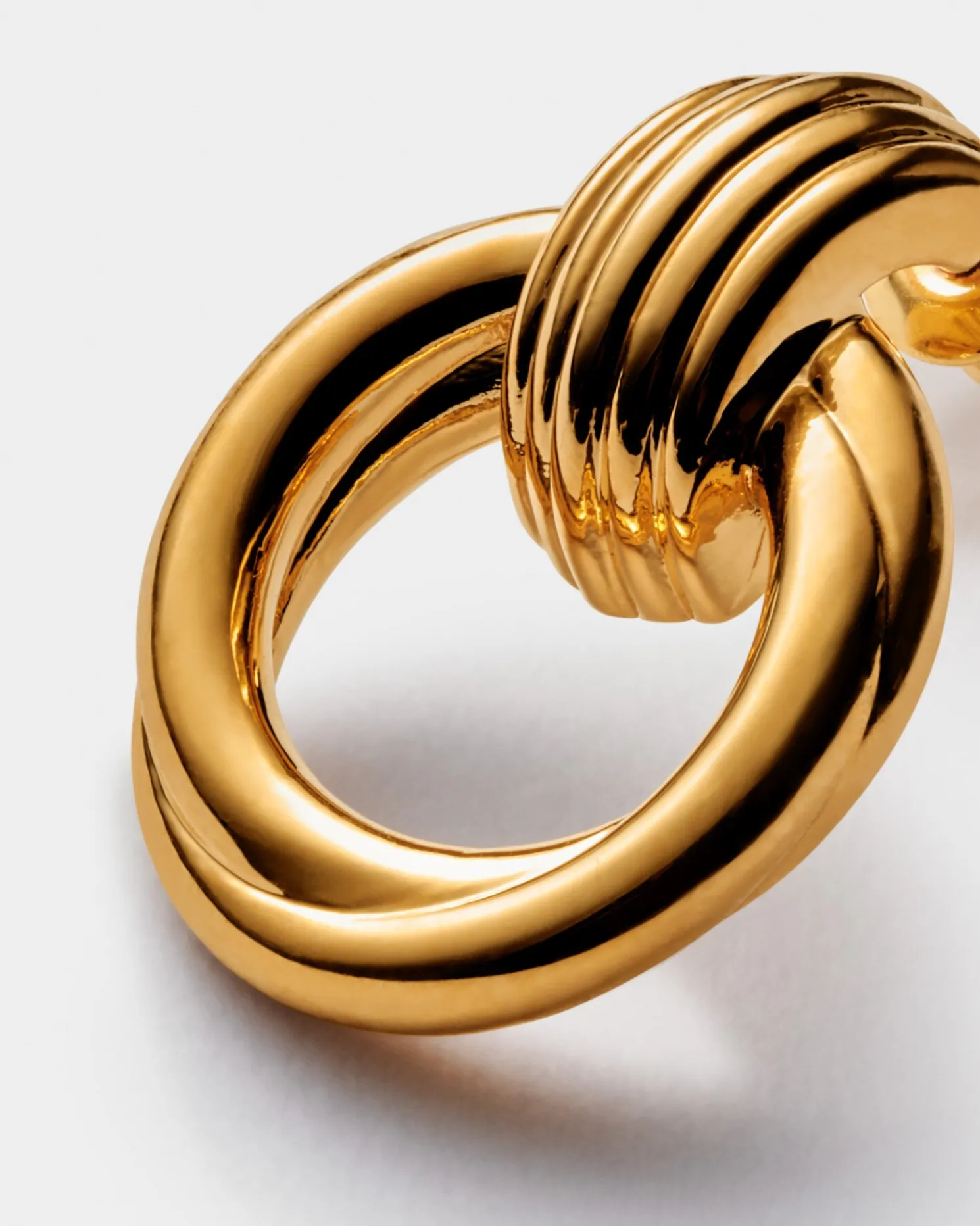 Demi Waterproof Gold Oversized Stud Earrings