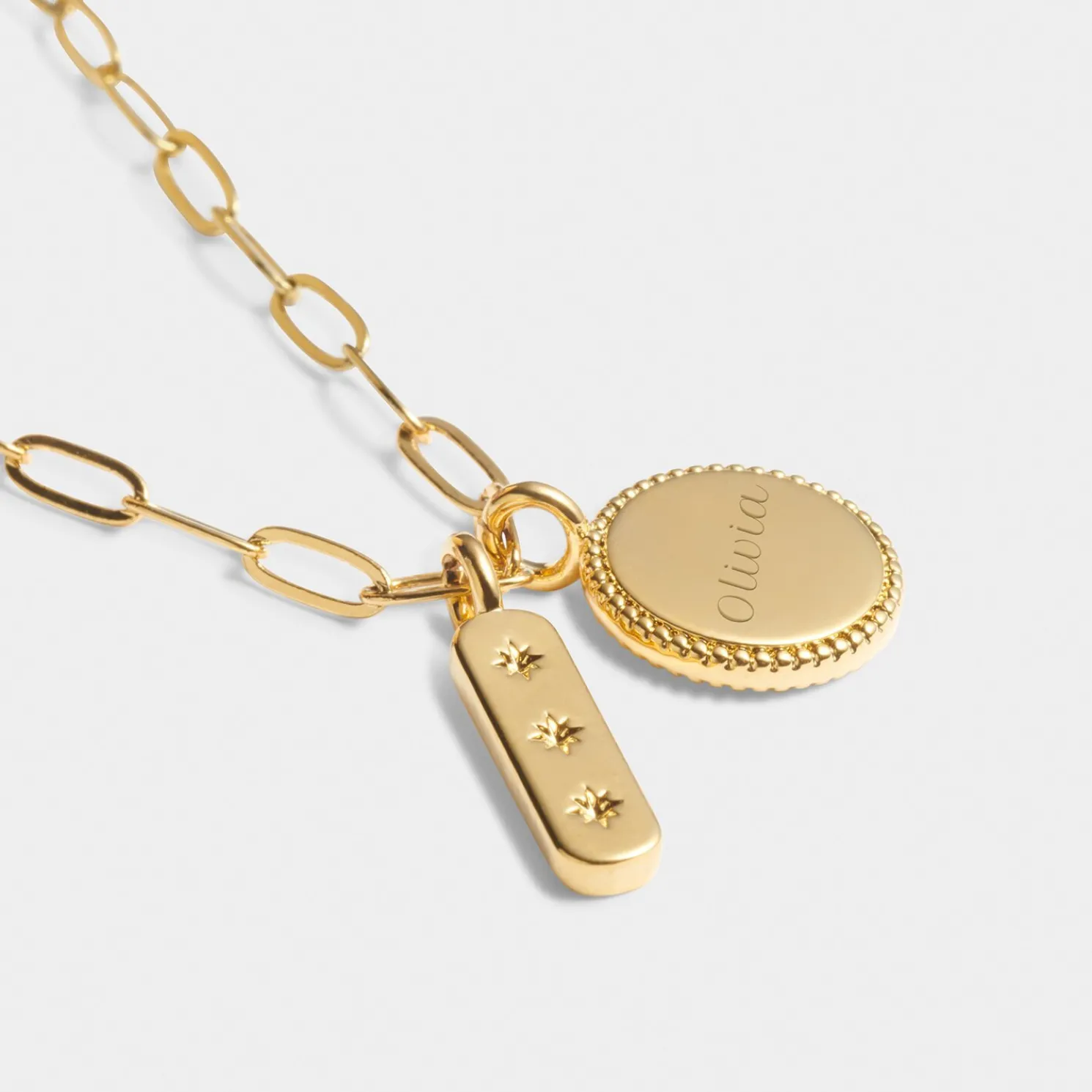 Dreamer' Waterproof Gold Charm Bracelet