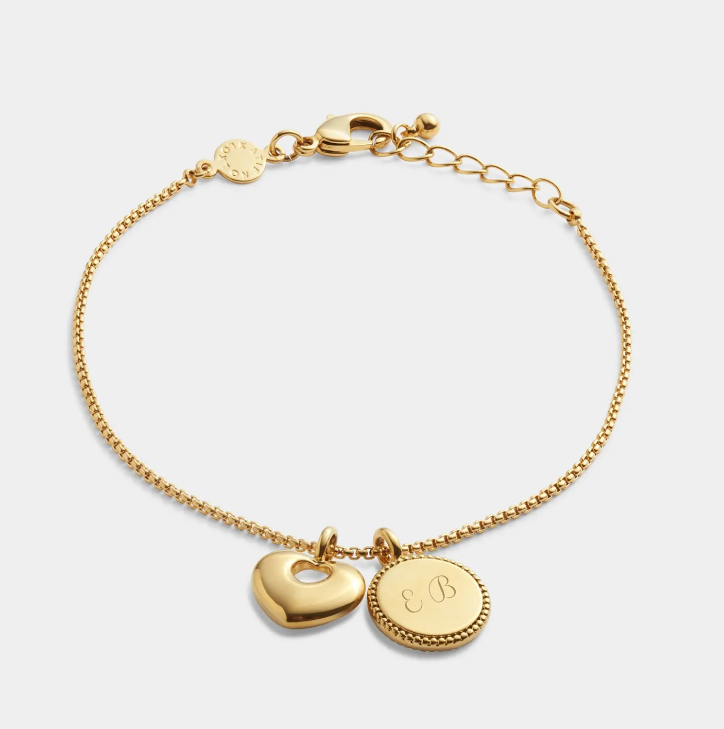 Family Forever' Waterproof Gold Charm Bracelet