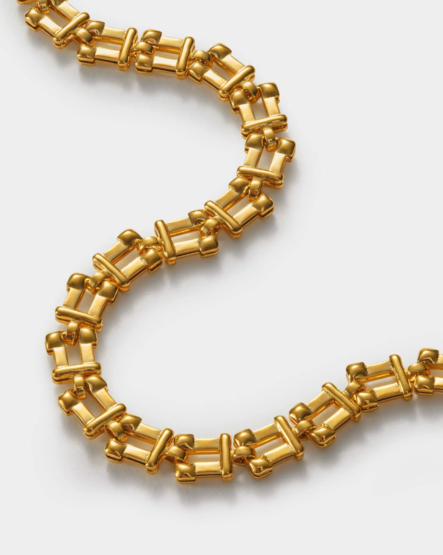 Grecian Waterproof Gold Link Bracelet