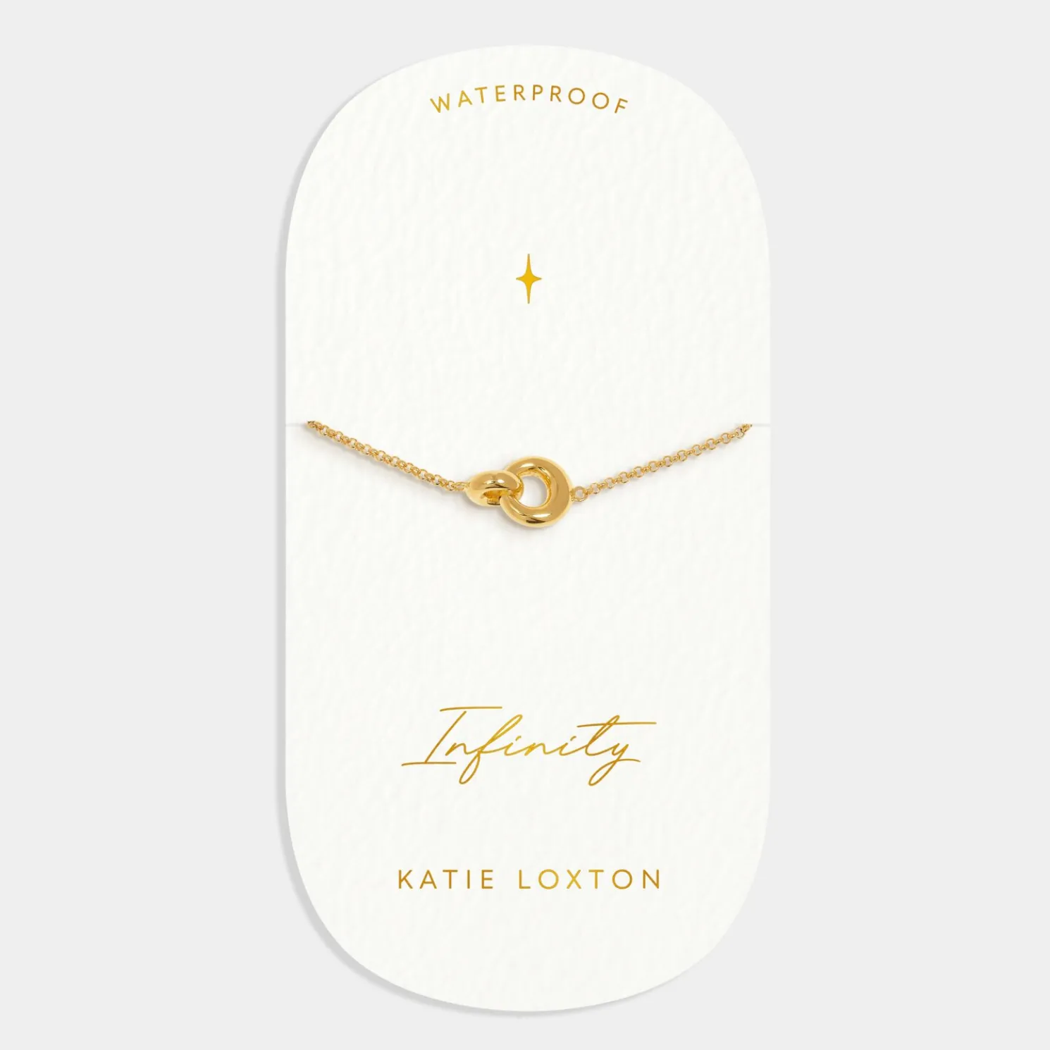 Infinity' Waterproof Gold Sentiment Bracelet