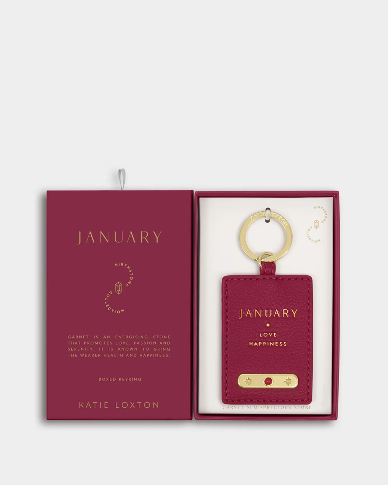 January' Birthstone Keyring