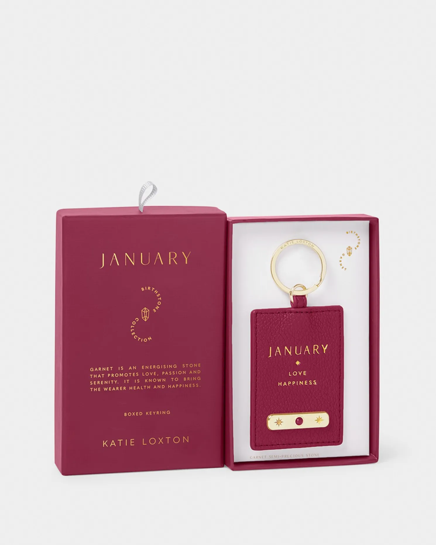 January' Birthstone Keyring