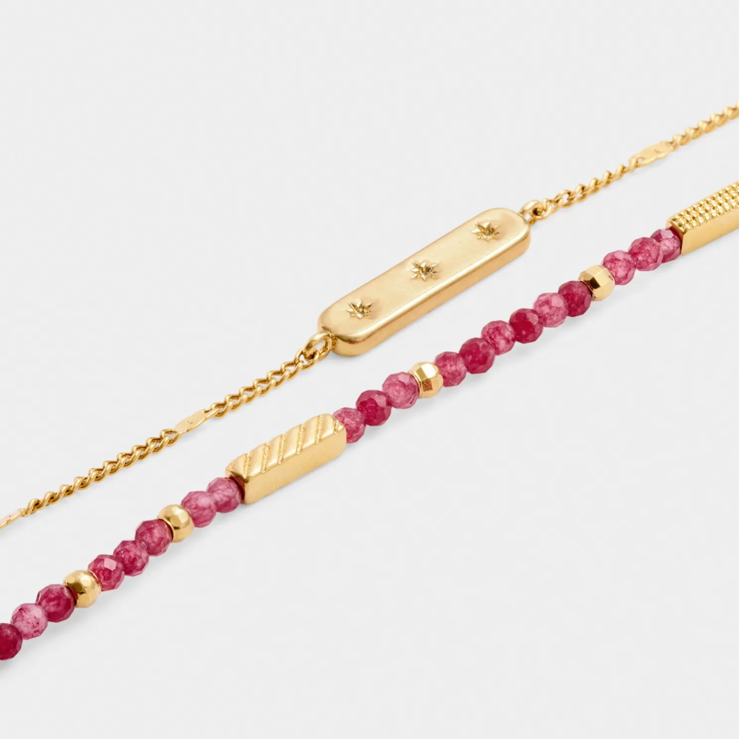 January' Waterproof Gold Birthstone Bracelet