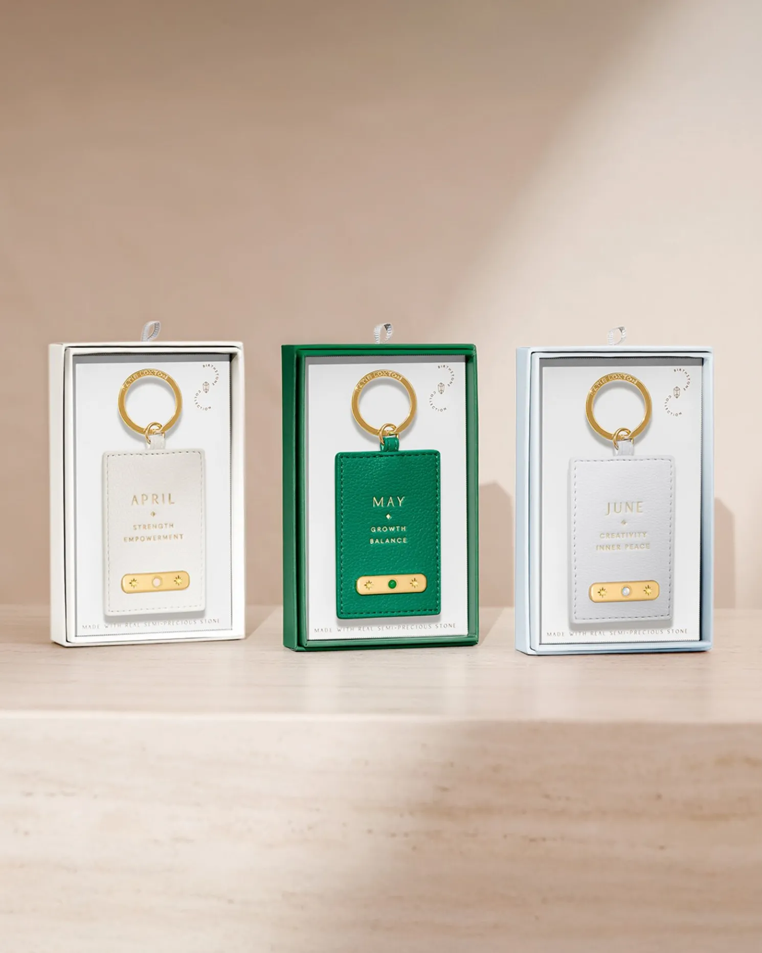 June' Birthstone Keyring