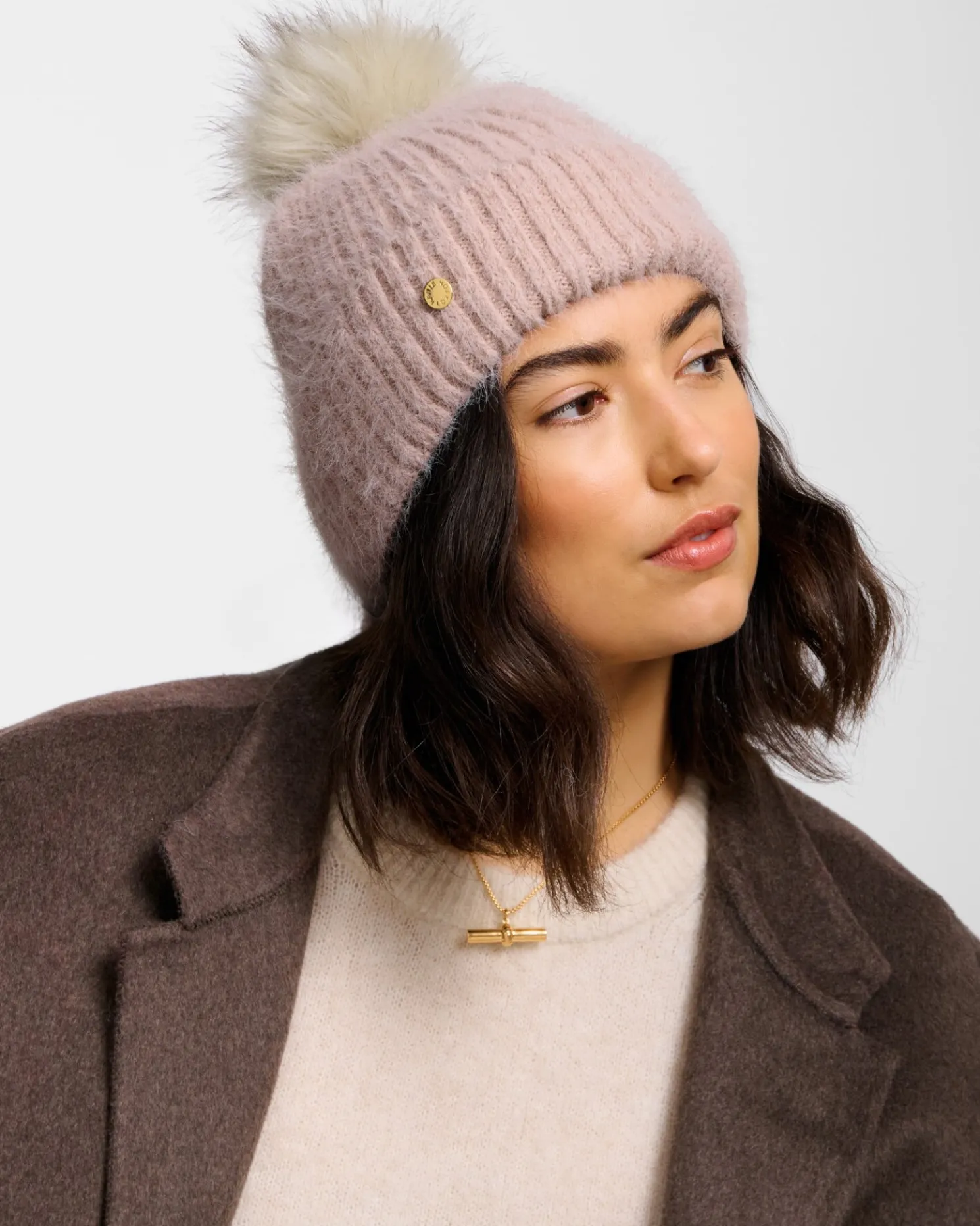 Knitted Pom Pom Hat