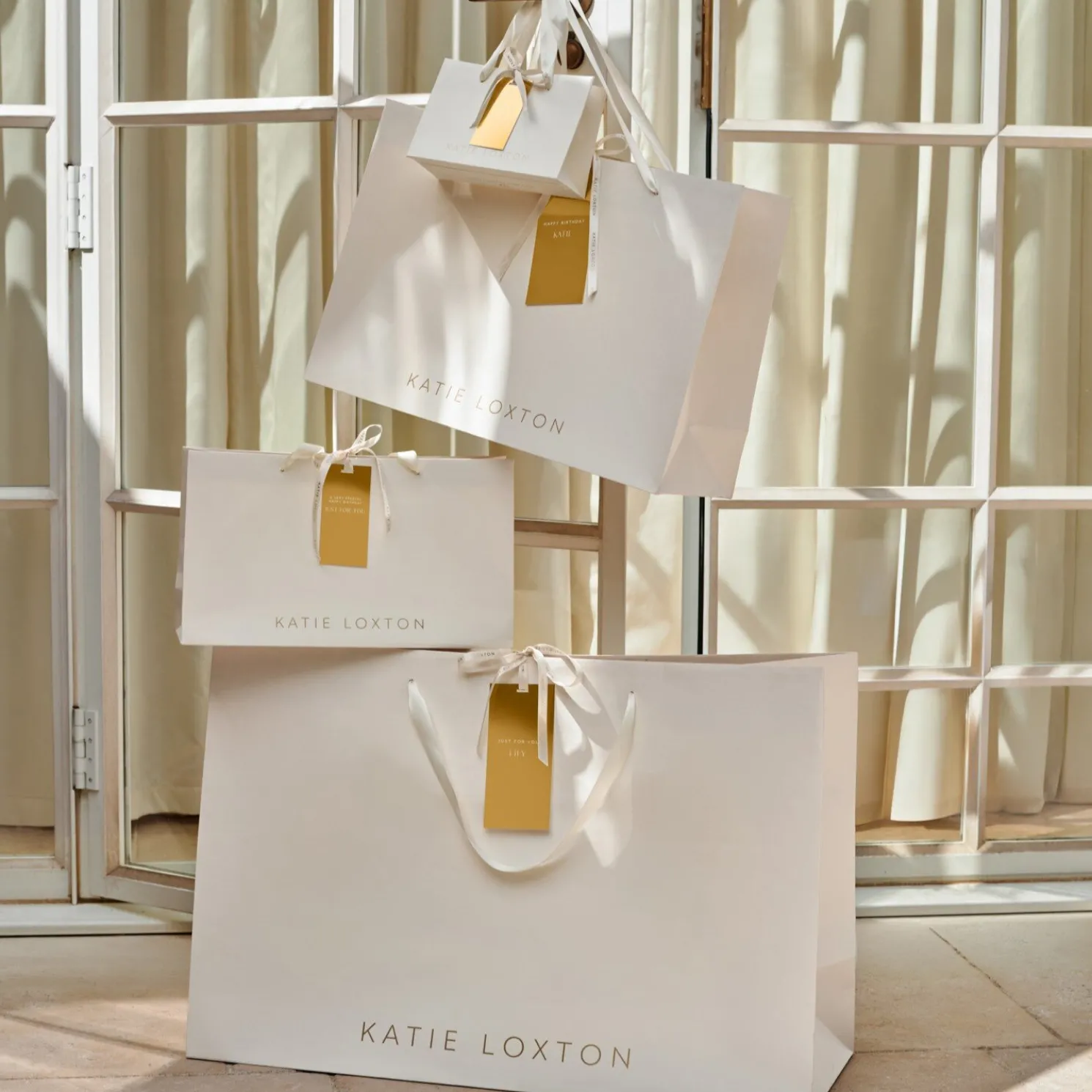 Laptop Sleeve 'Do Everything With Love' in Light Taupe