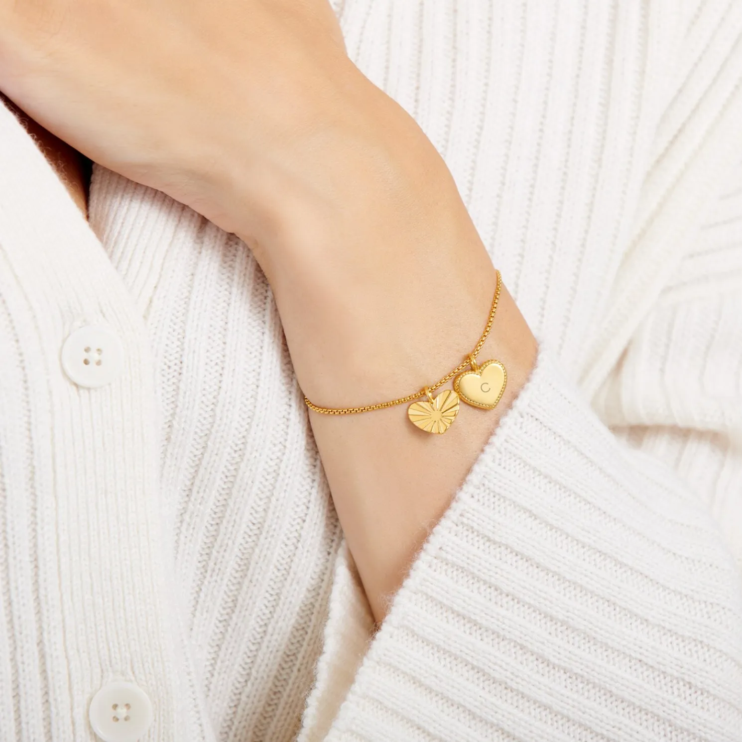 Love Above All' Waterproof Gold Charm Bracelet