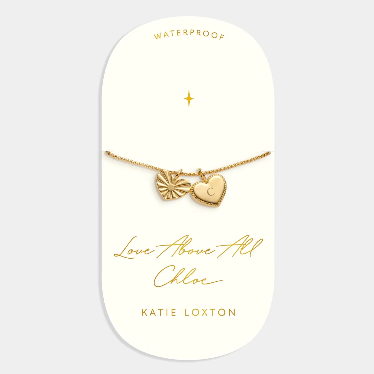 Love Above All' Waterproof Gold Charm Bracelet