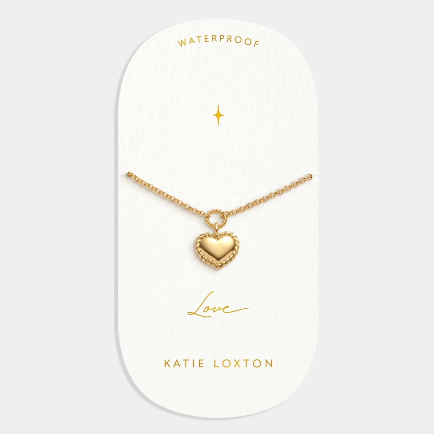 Love' Waterproof Gold Heart Bracelet
