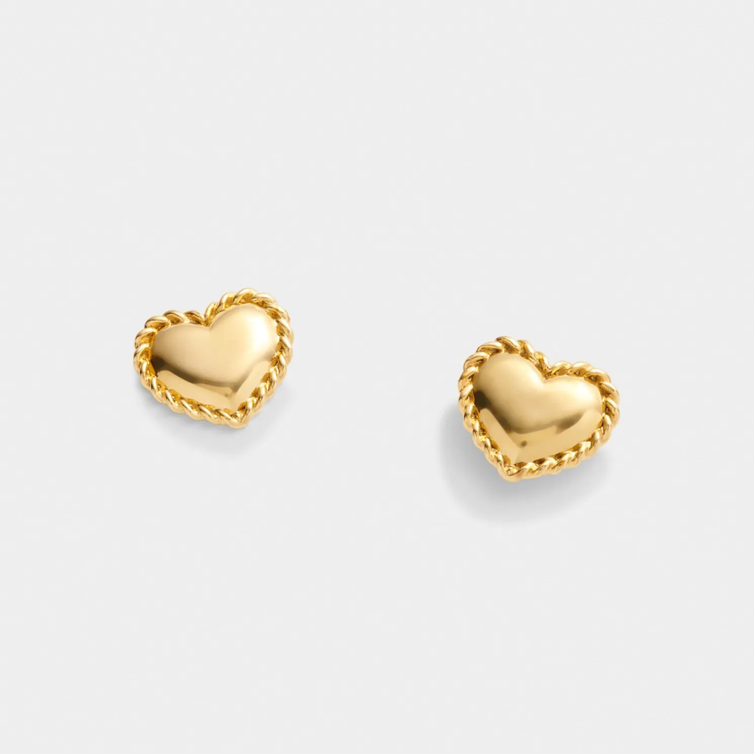 Love' Waterproof Gold Heart Earrings