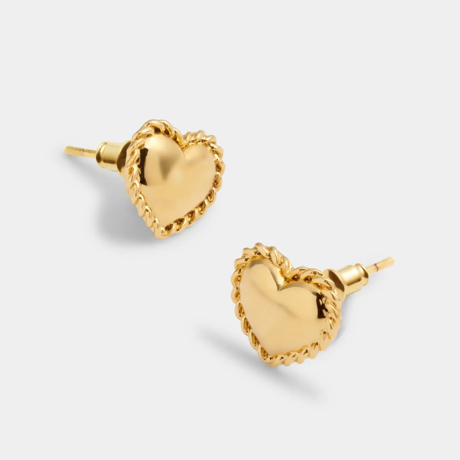 Love' Waterproof Gold Heart Earrings