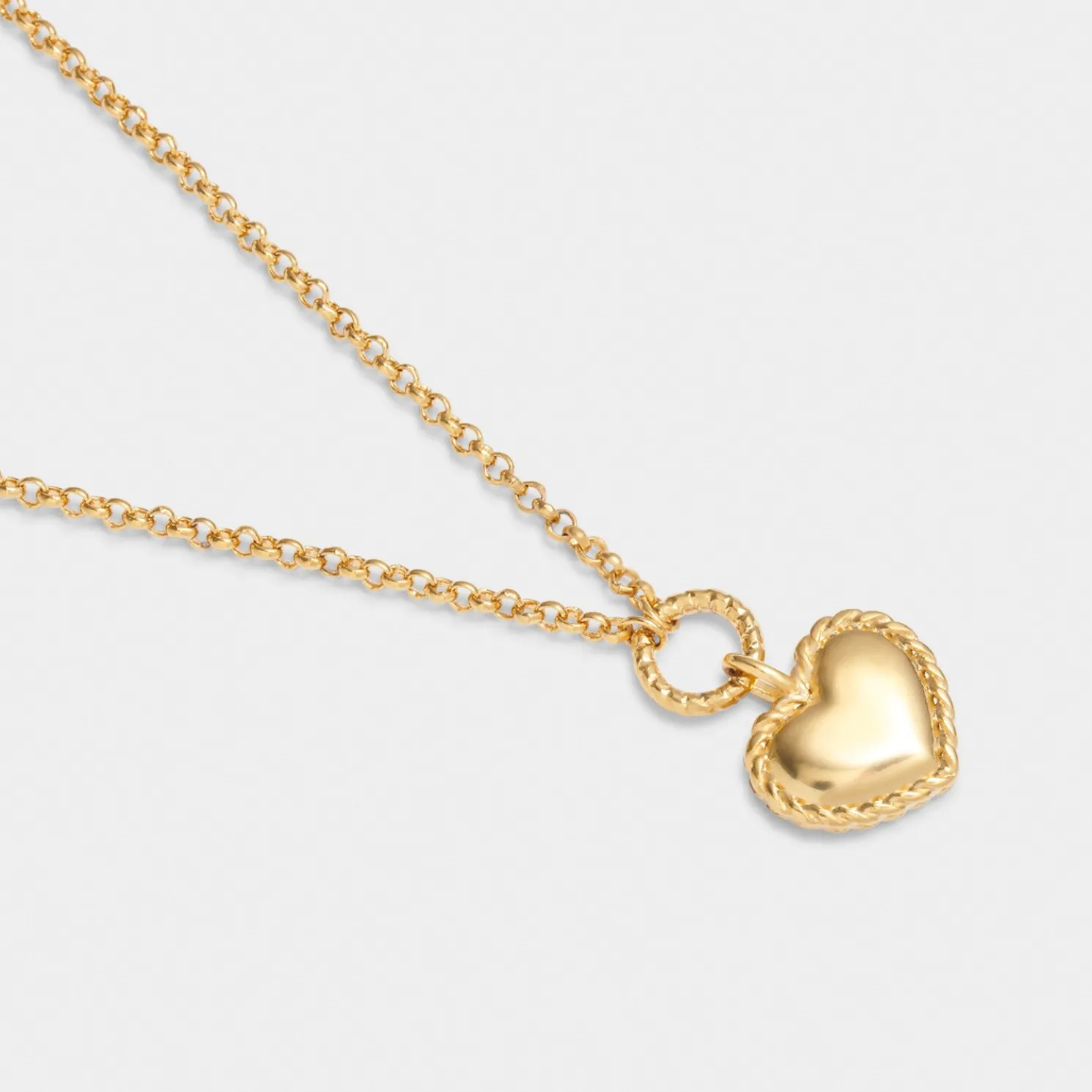 Love' Waterproof Gold Heart Necklace
