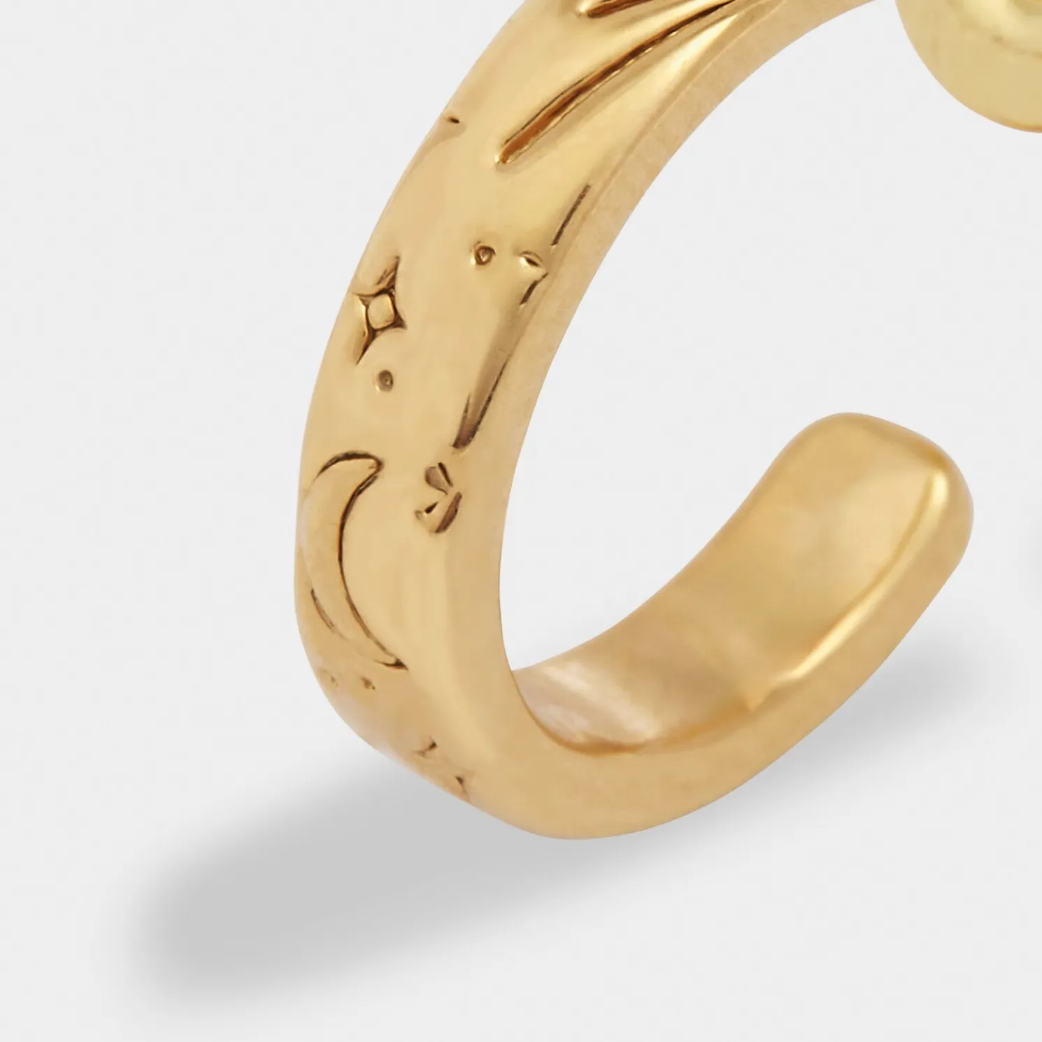 Luna Waterproof Gold Hoop Earrings