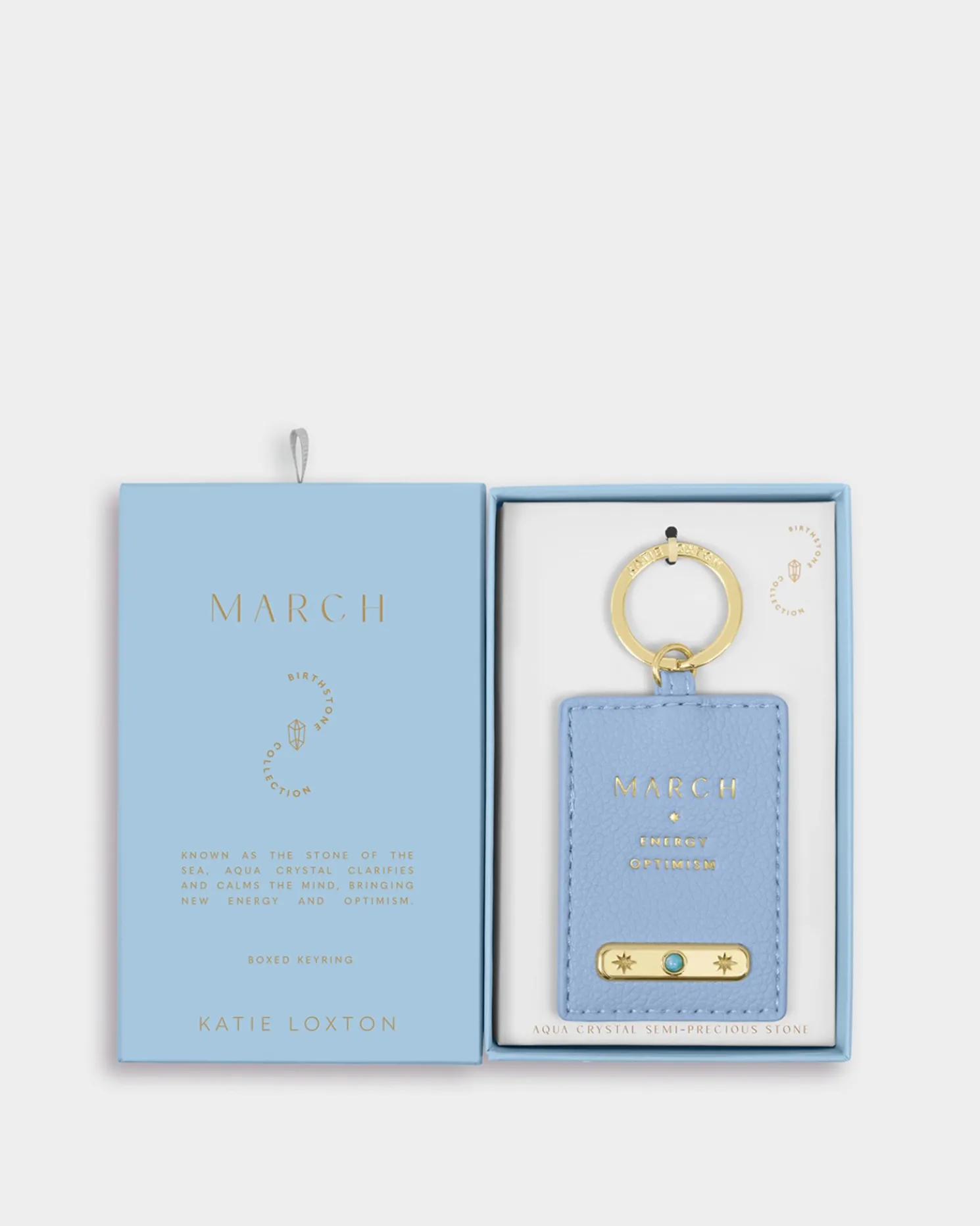 March' Birthstone Keyring