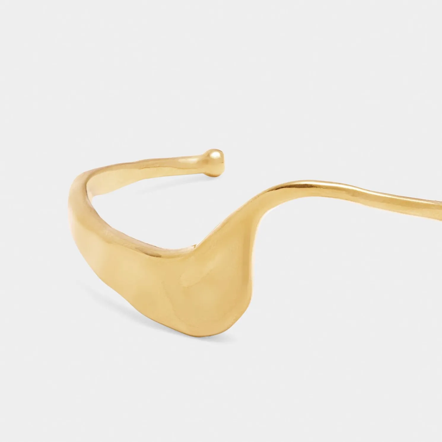 Marina Waterproof Gold Wave Bangle