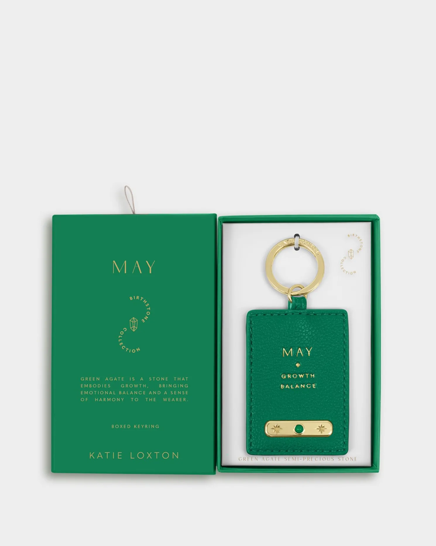 May' Birthstone Keyring