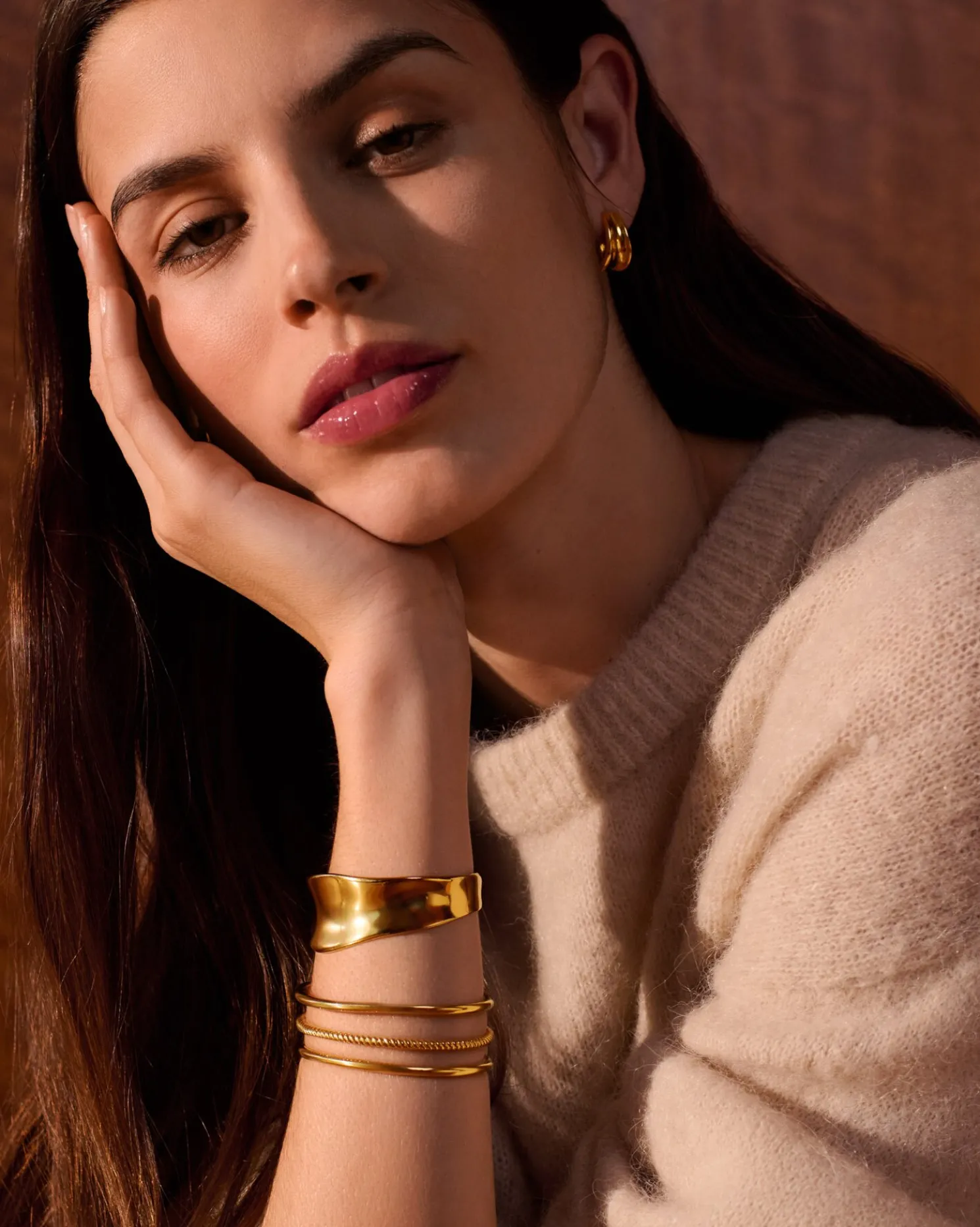 Molten Luxe Waterproof Gold Bangle