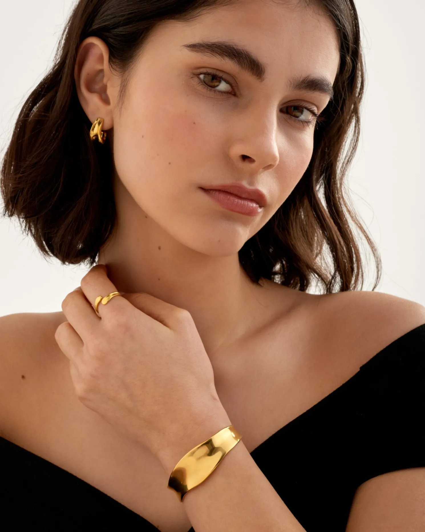 Molten Luxe Waterproof Gold Bangle