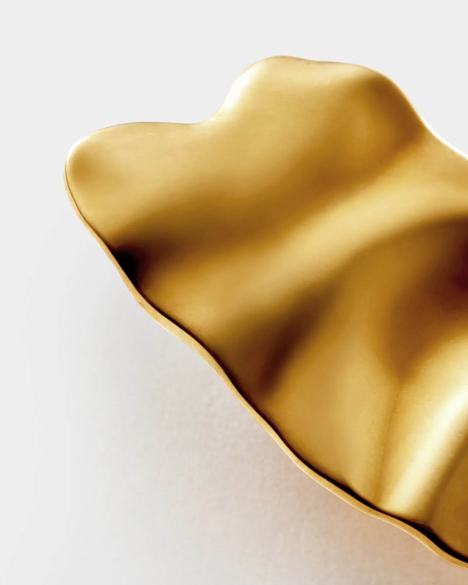 Molten Waterproof Gold Heart Oversized Earrings