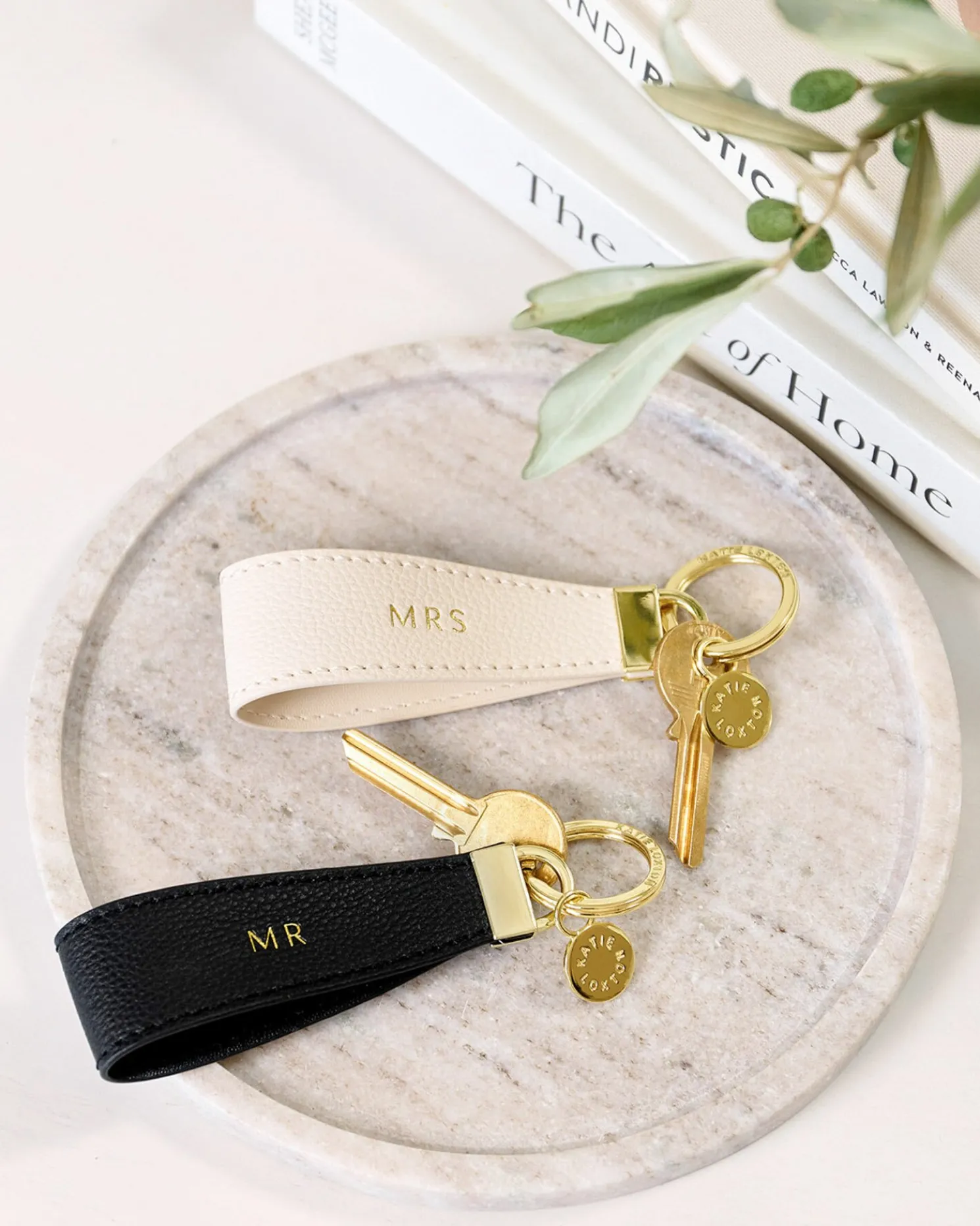 Mr & Mrs' Boxed Keyring Set