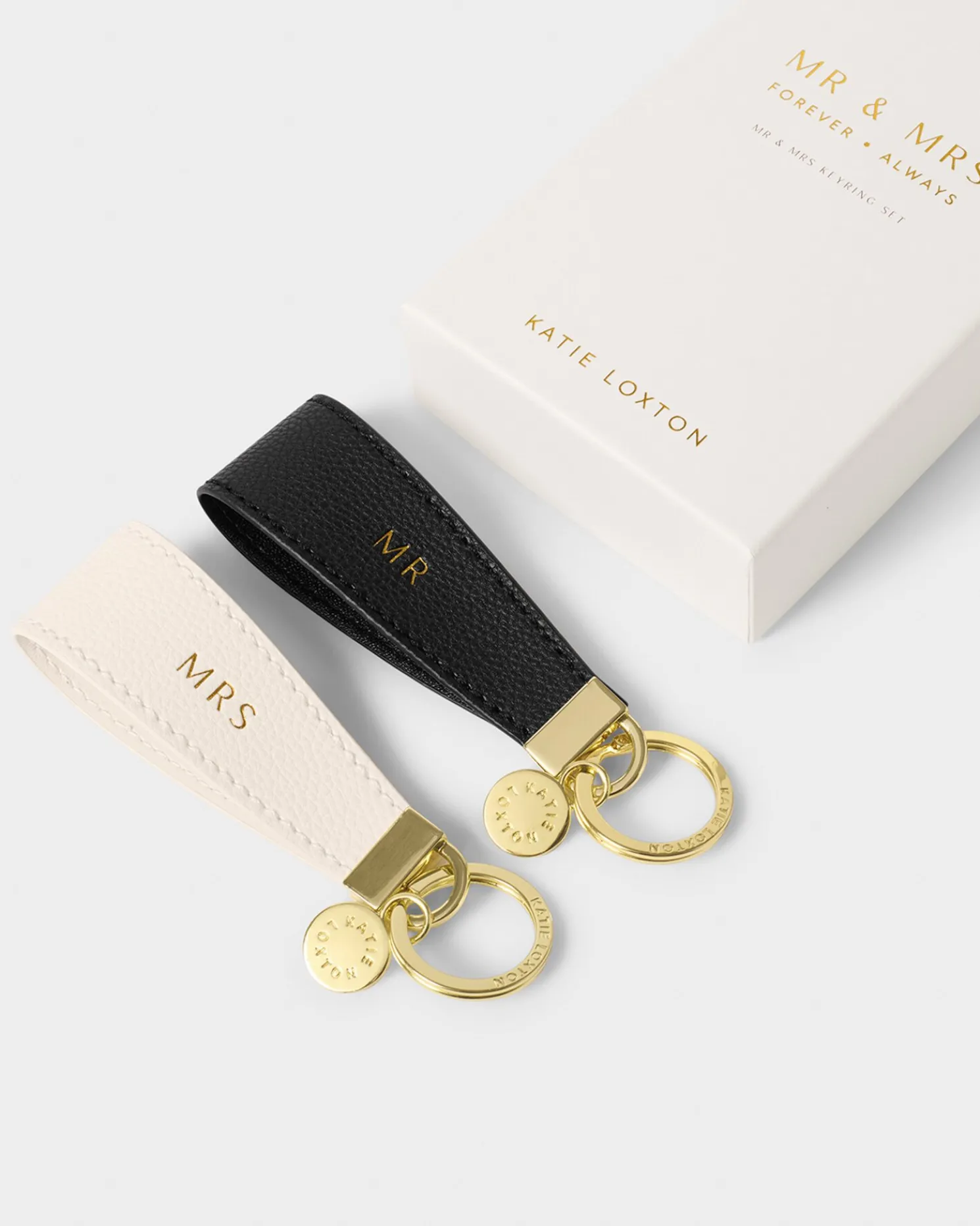 Mr & Mrs' Boxed Keyring Set