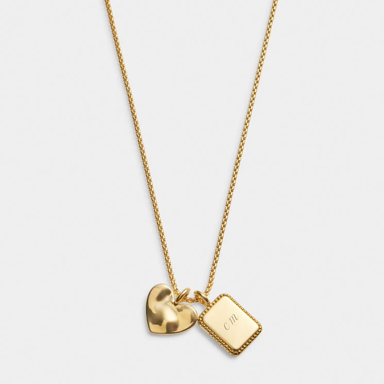 Mum' Waterproof Gold Charm Necklace