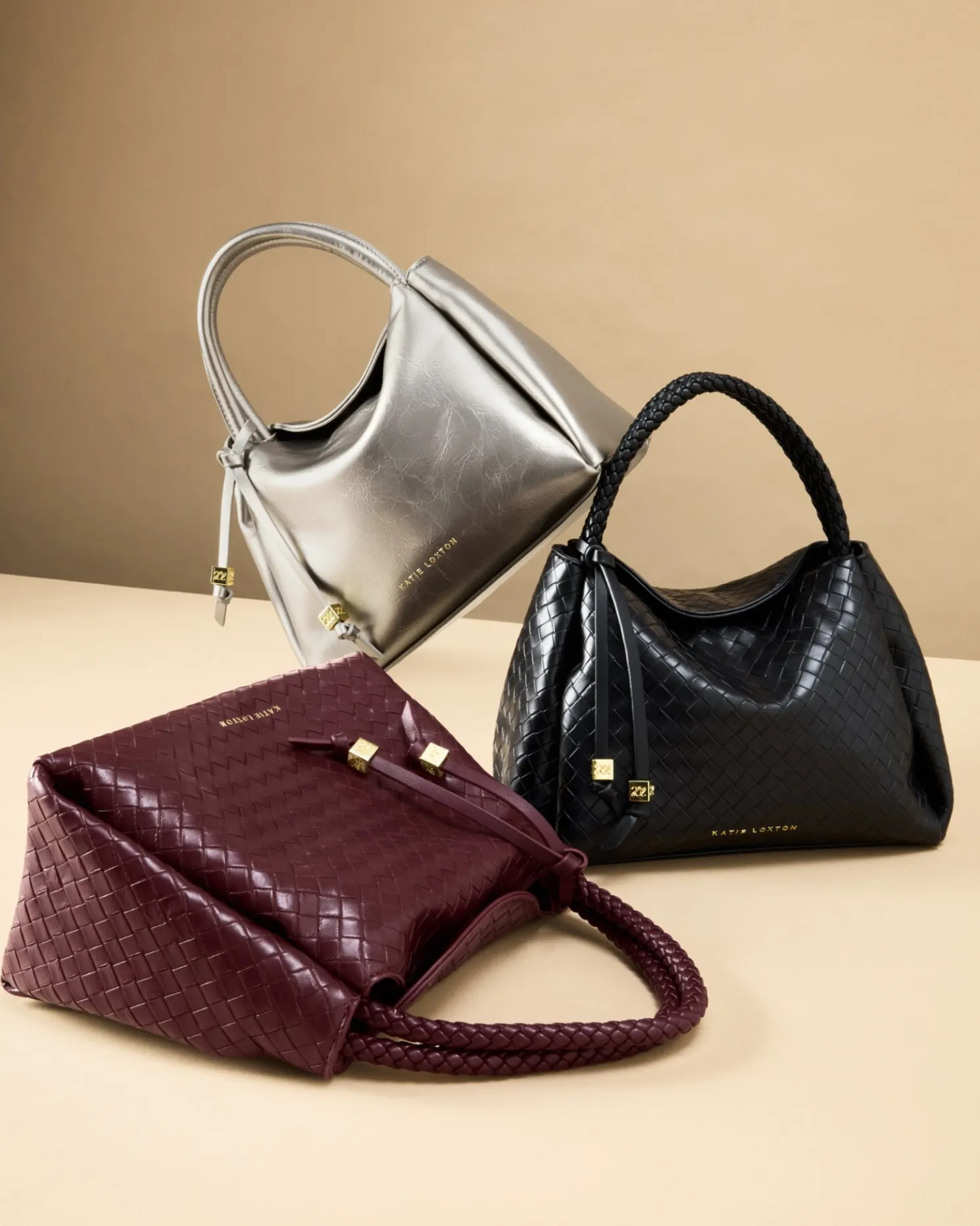 Nova Woven Texture Top Handle Bag