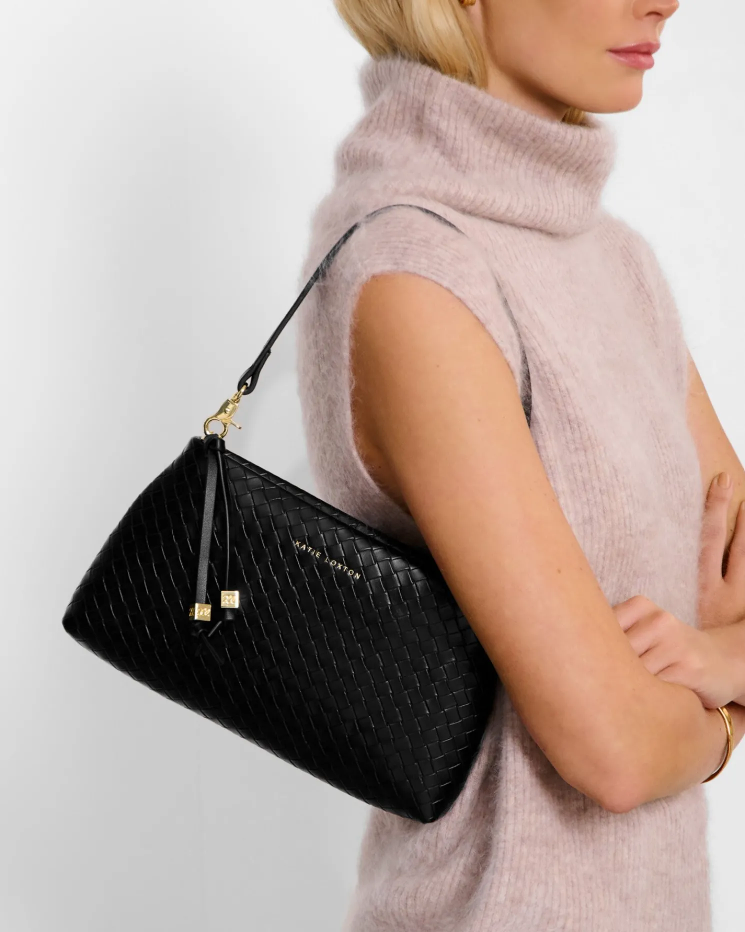 Nova Woven Texture Clutch