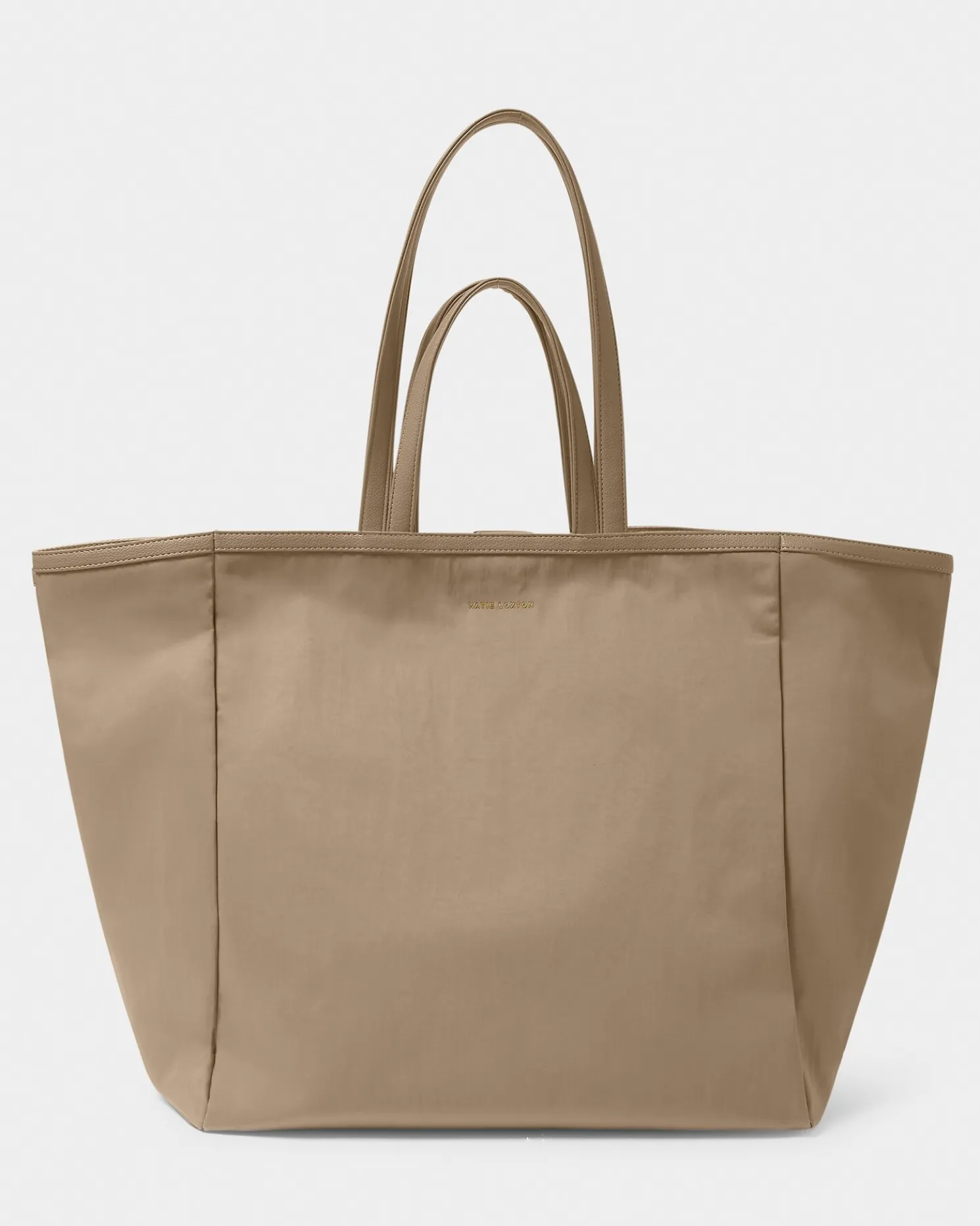 Nylon-Luxe Oversized Tote Bag