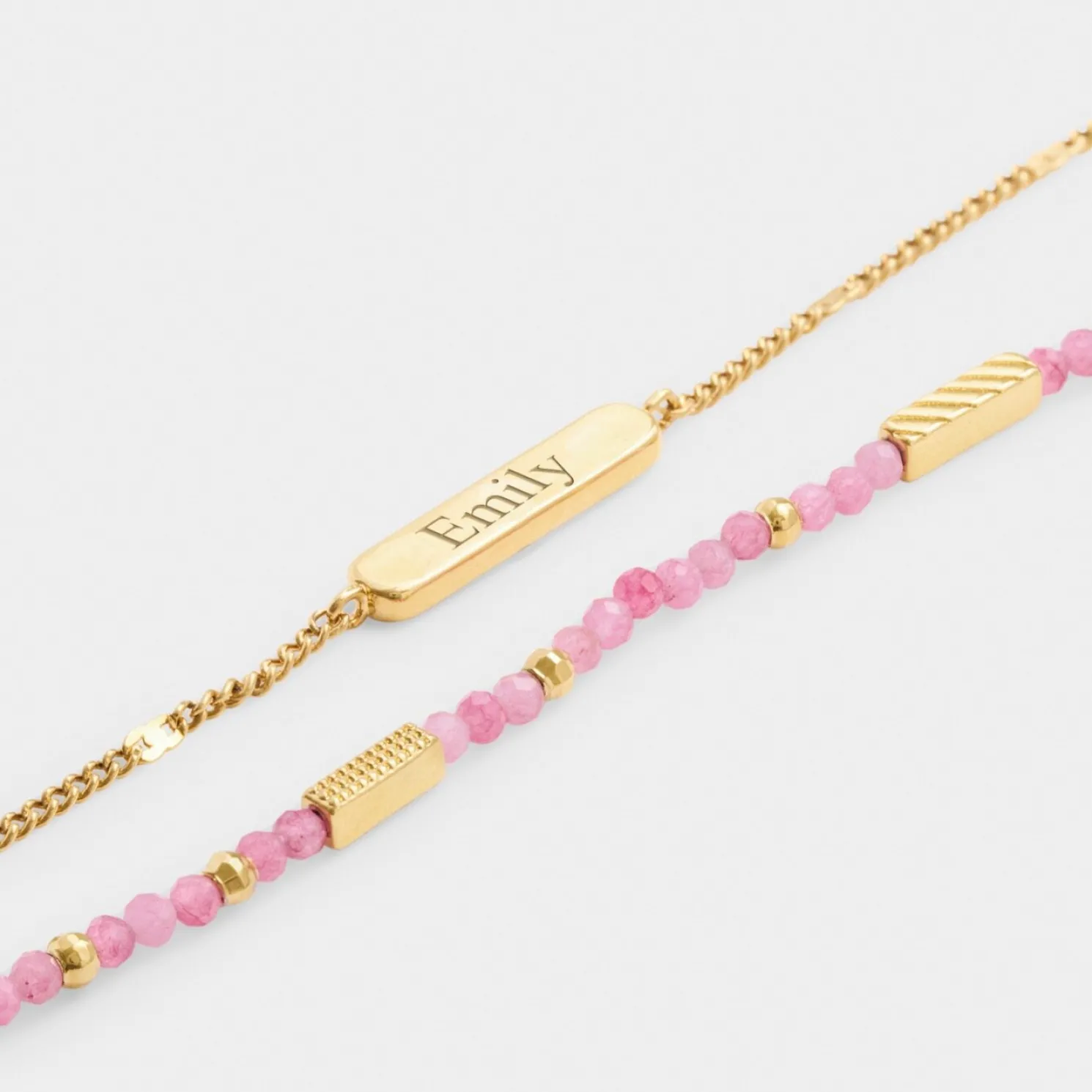 October' Waterproof Gold Birthstone Bracelet