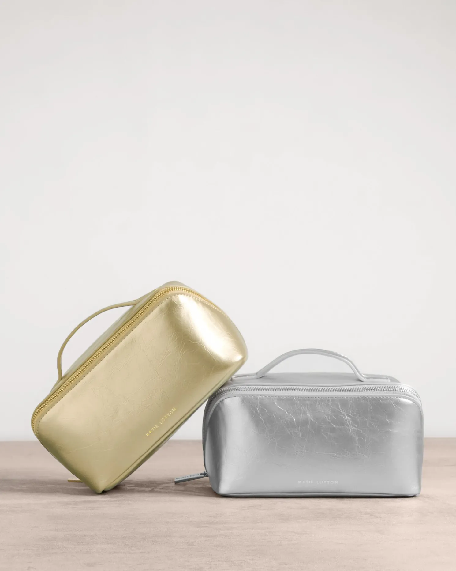 Patent Crackle Large Makeup & Wash Bag