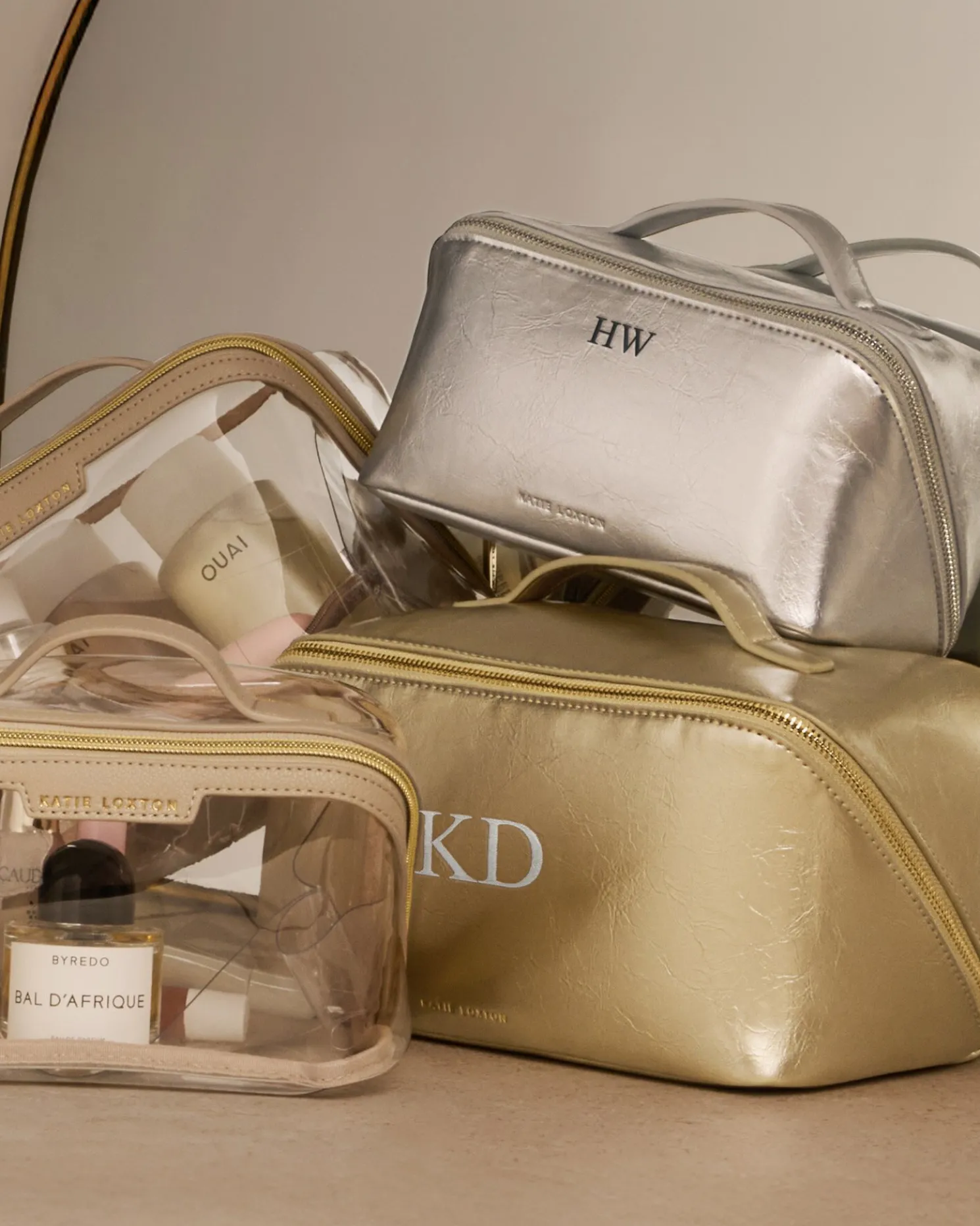 Patent Crackle Large Makeup & Wash Bag